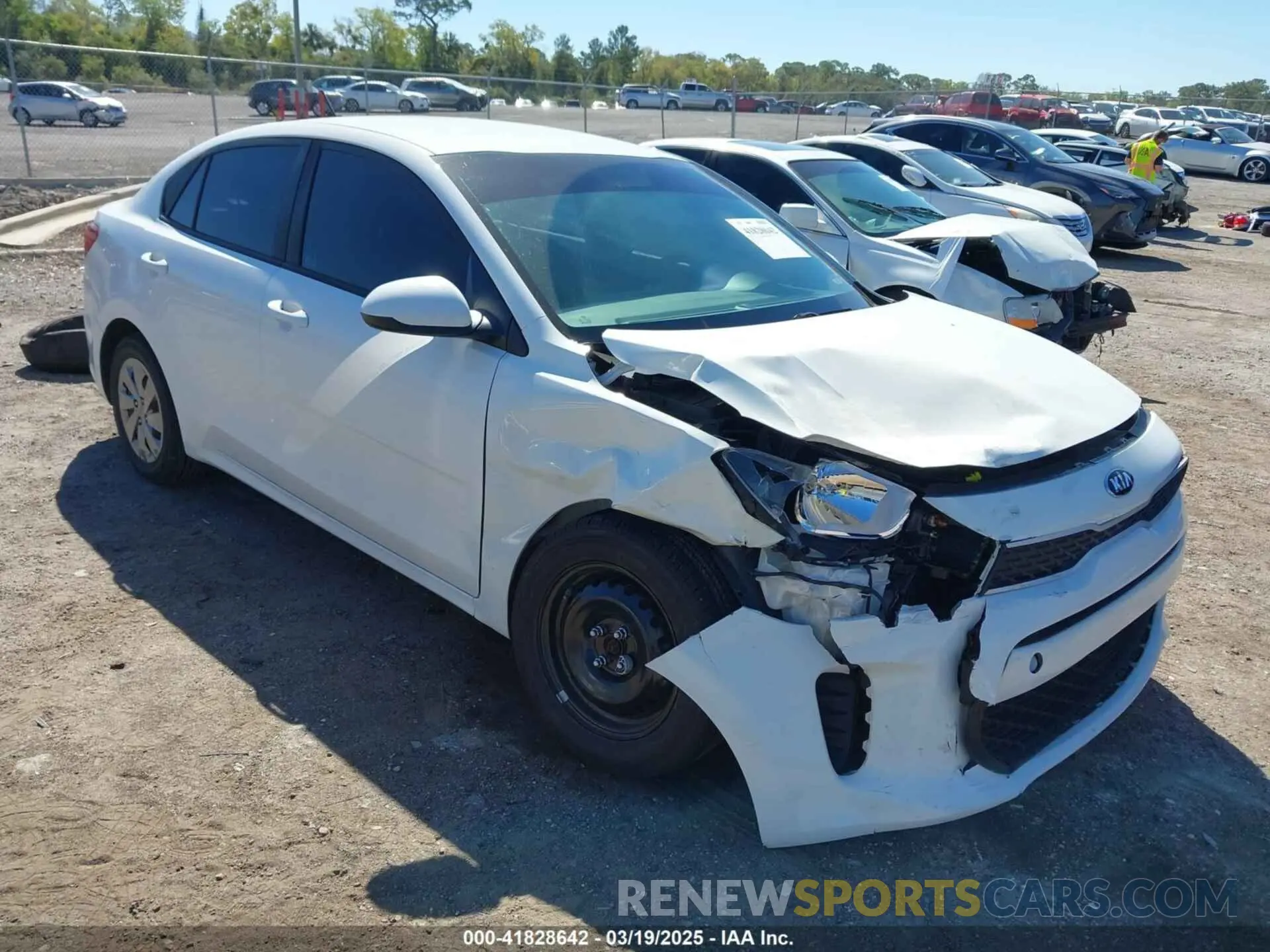 1 Photograph of a damaged car 3KPA24AD3LE297123 KIA RIO 2020