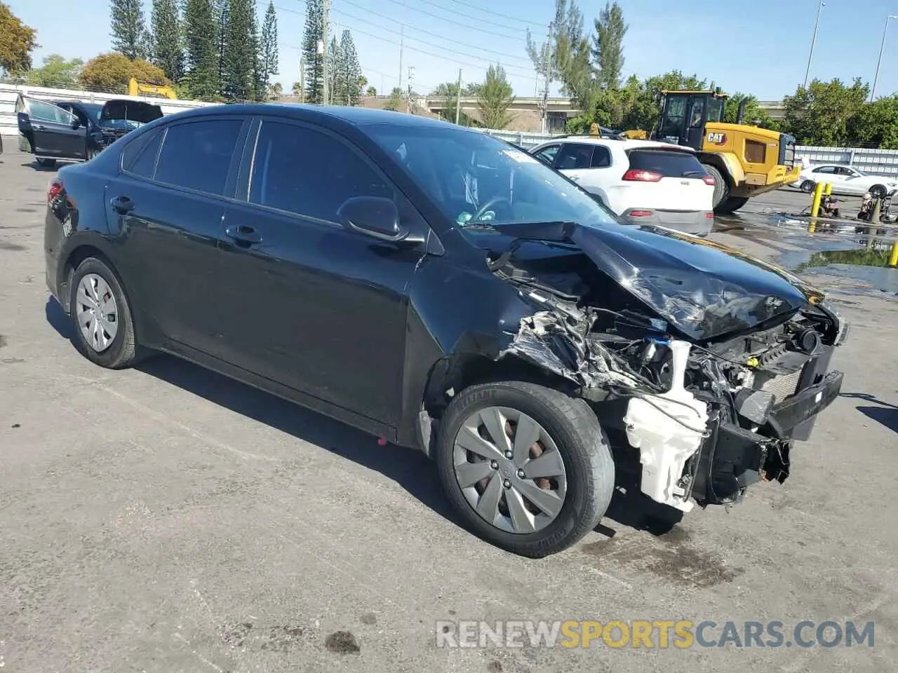 4 Photograph of a damaged car 3KPA24AD3LE349916 KIA RIO 2020