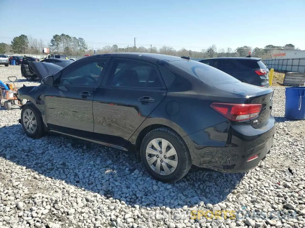 2 Photograph of a damaged car 3KPA24AD3LE362875 KIA RIO 2020