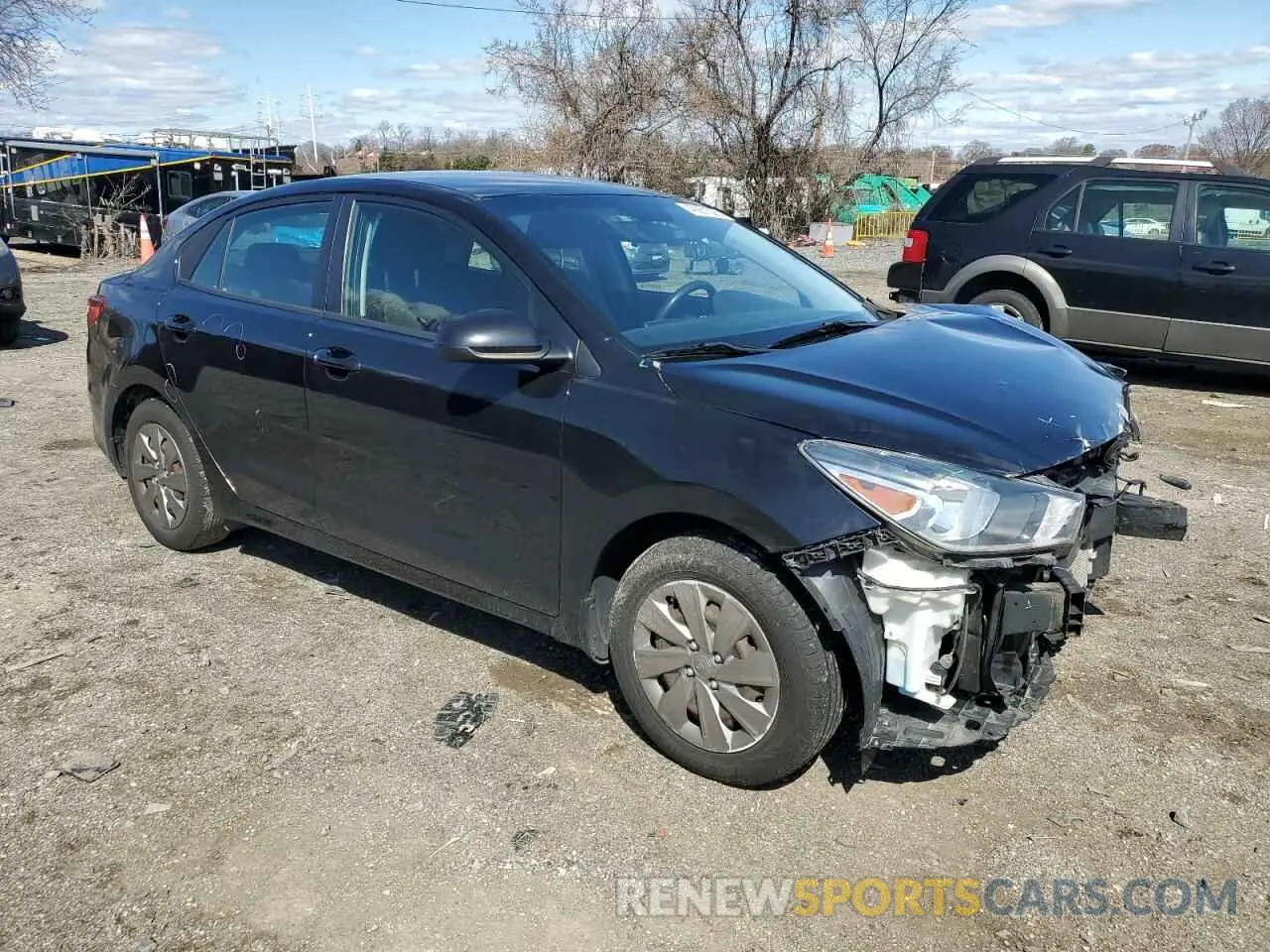4 Photograph of a damaged car 3KPA24AD4LE298992 KIA RIO 2020