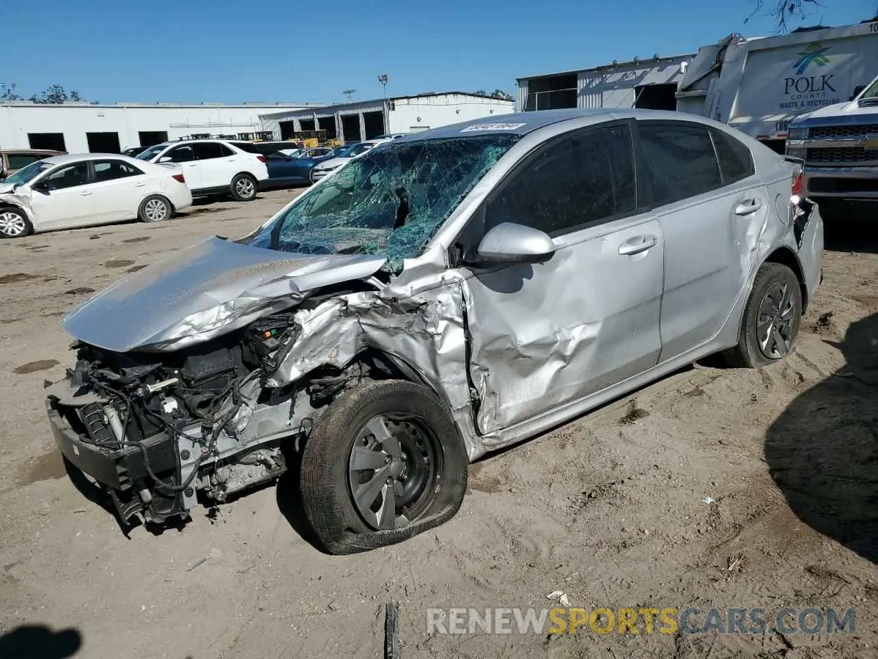 1 Photograph of a damaged car 3KPA24AD4LE336401 KIA RIO 2020