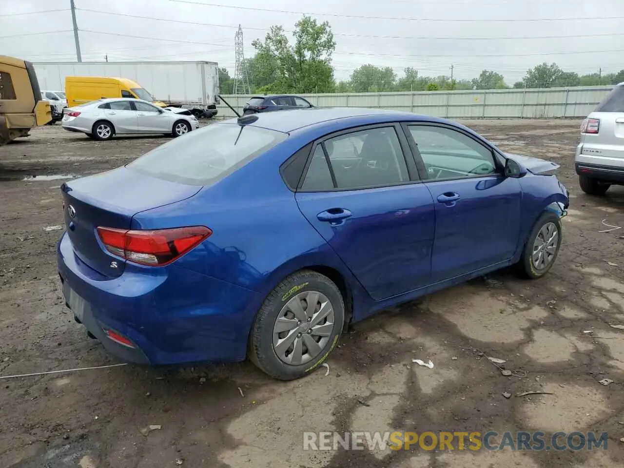 3 Photograph of a damaged car 3KPA24AD5LE282722 KIA RIO 2020
