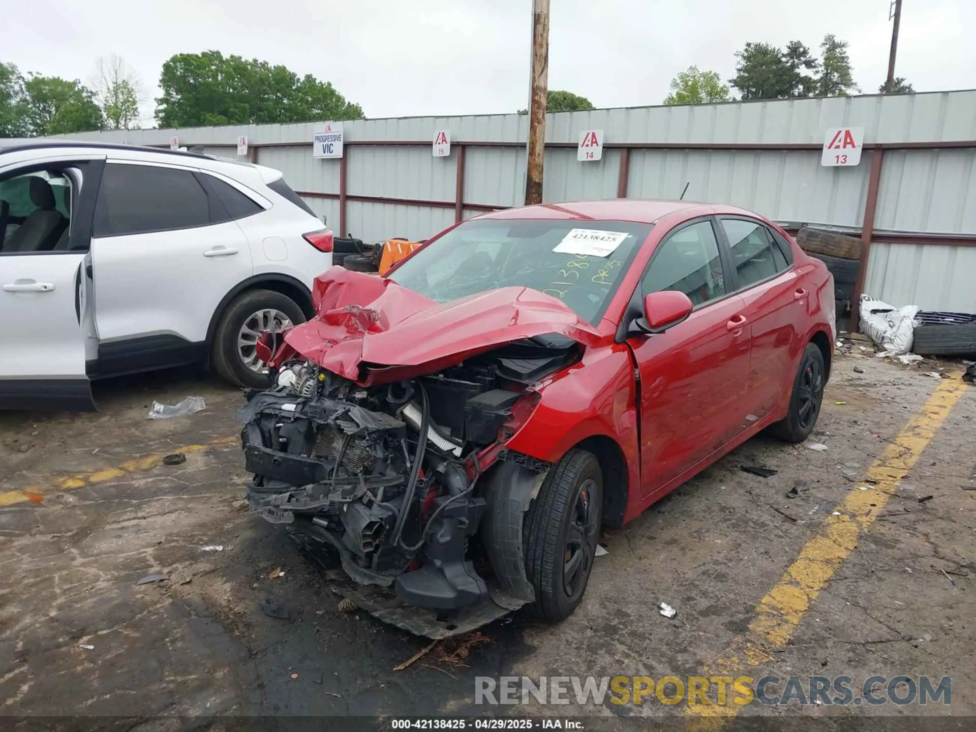2 Photograph of a damaged car 3KPA24AD5LE298905 KIA RIO 2020