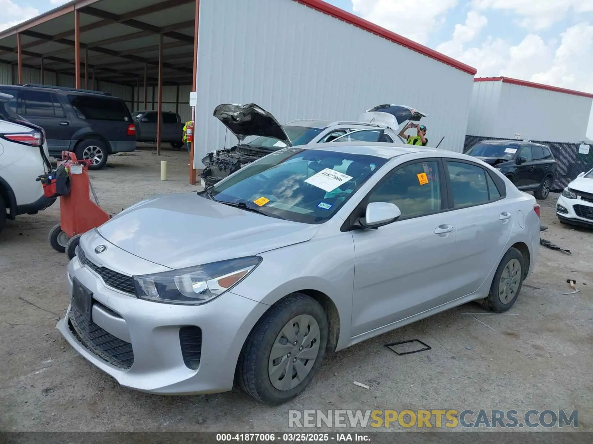 2 Photograph of a damaged car 3KPA24AD5LE311944 KIA RIO 2020