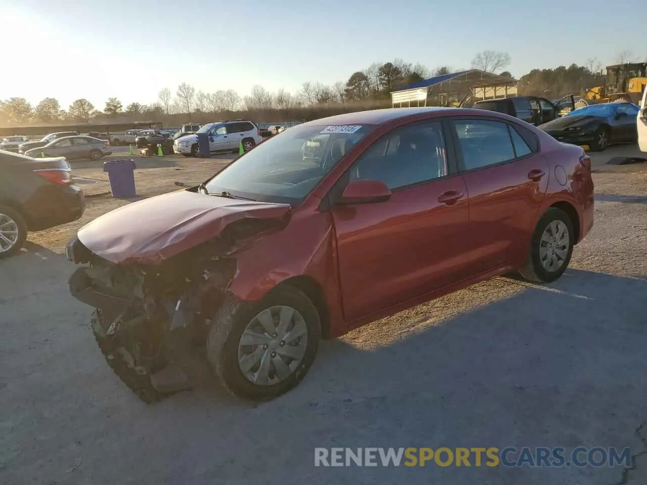 1 Photograph of a damaged car 3KPA24AD5LE319154 KIA RIO 2020