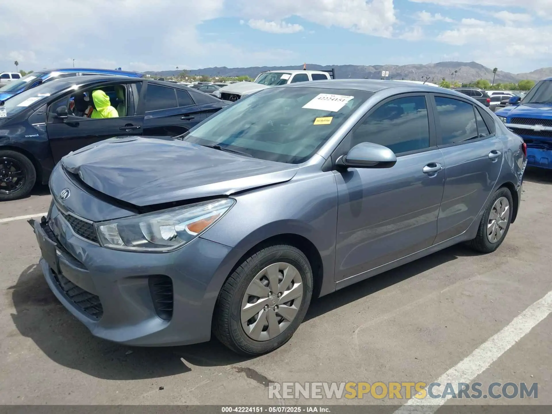 2 Photograph of a damaged car 3KPA24AD5LE321132 KIA RIO 2020