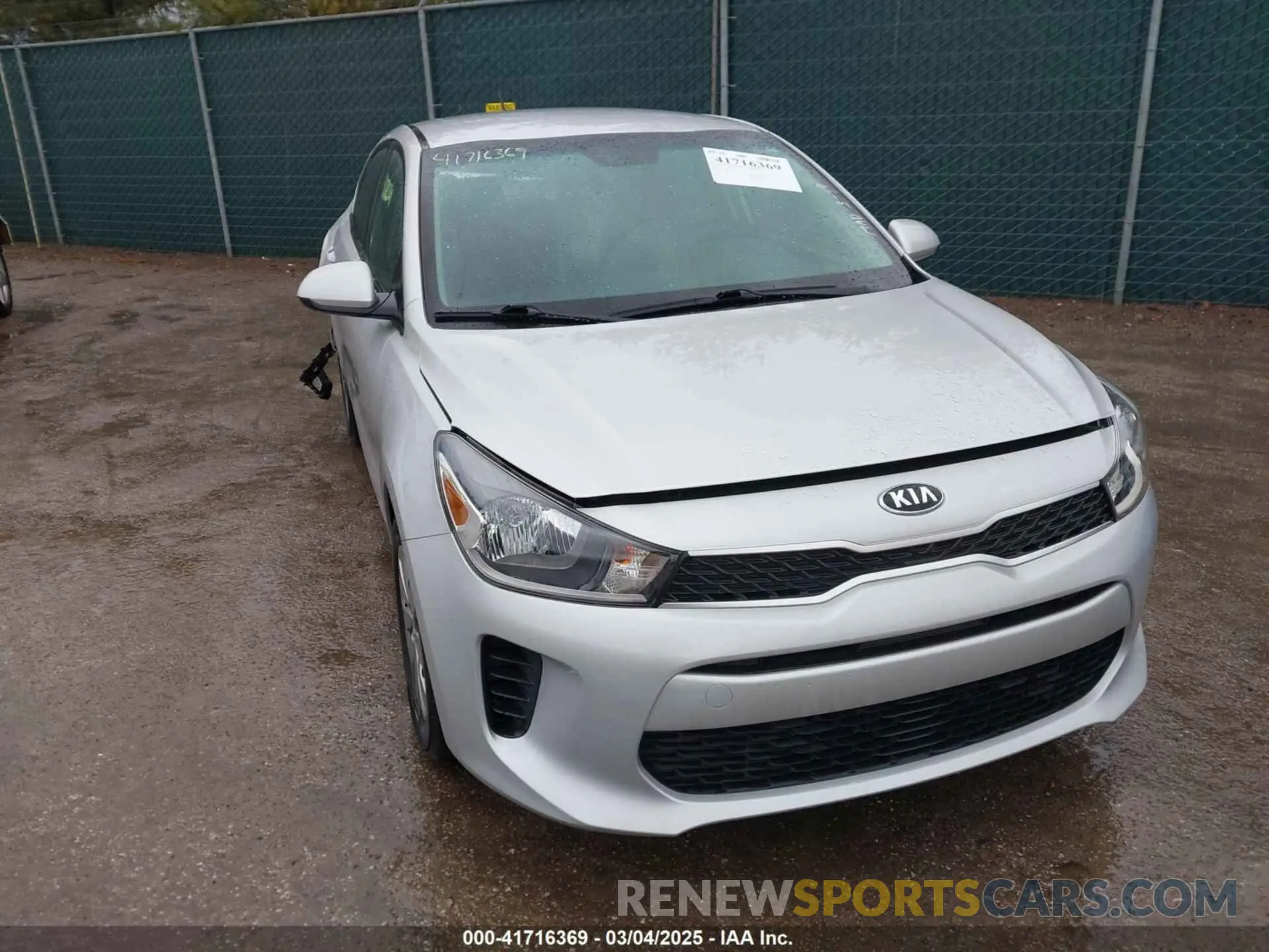 1 Photograph of a damaged car 3KPA24AD6LE273270 KIA RIO 2020
