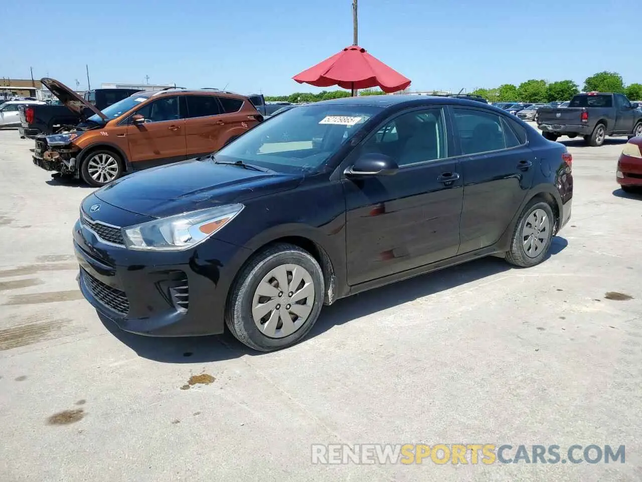 1 Photograph of a damaged car 3KPA24AD6LE282471 KIA RIO 2020