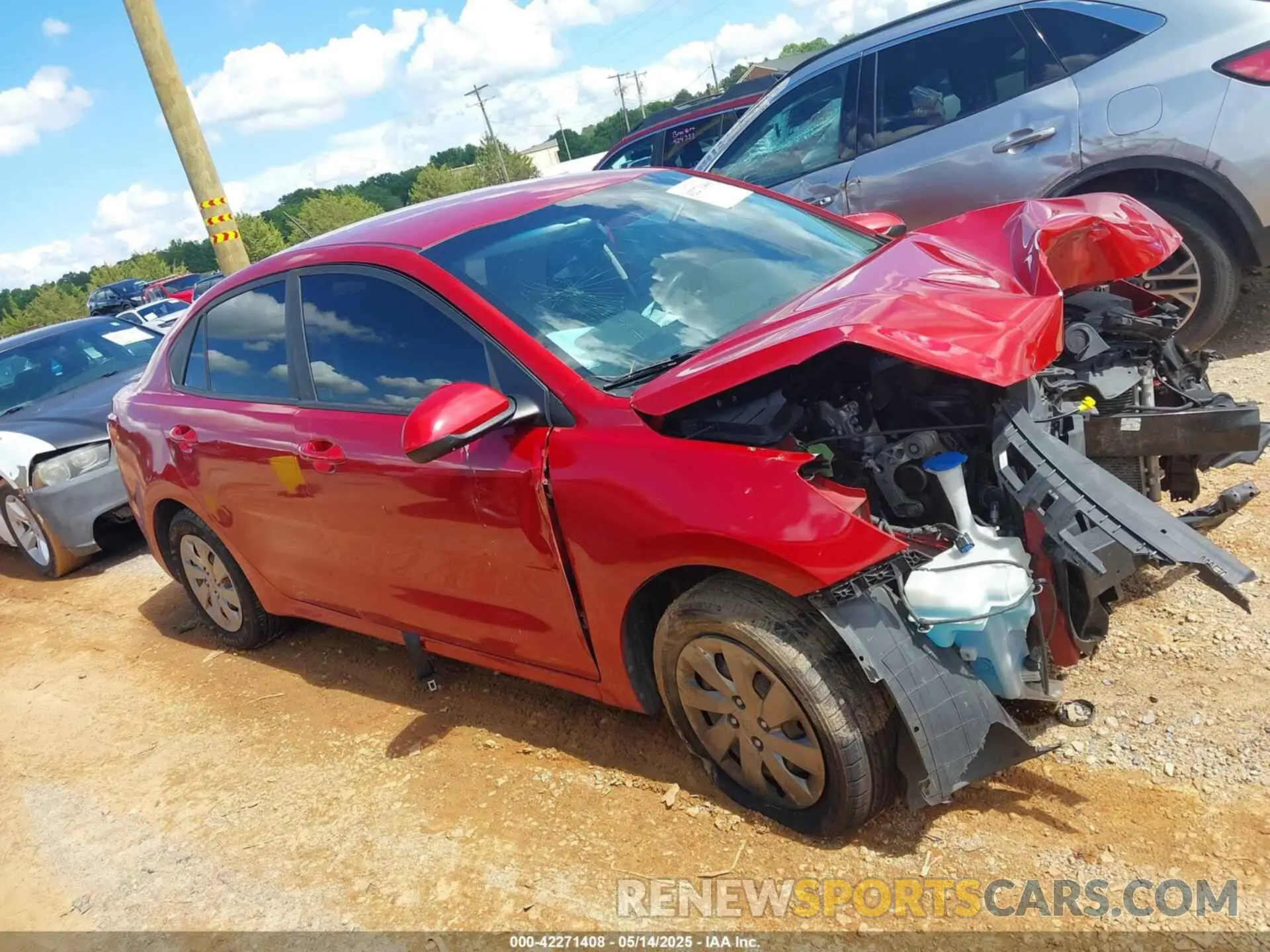13 Photograph of a damaged car 3KPA24AD6LE284320 KIA RIO 2020