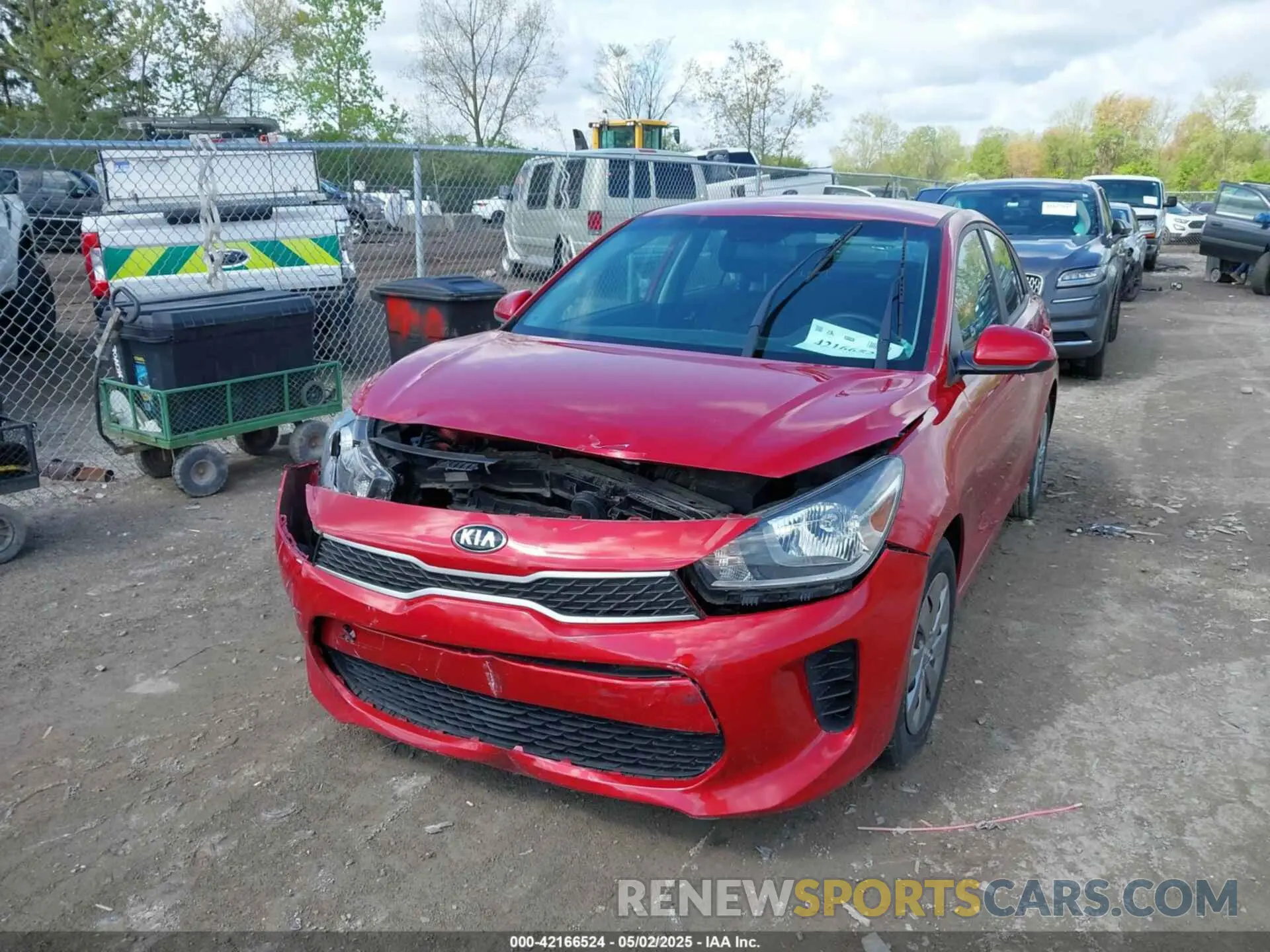 2 Photograph of a damaged car 3KPA24AD6LE311693 KIA RIO 2020