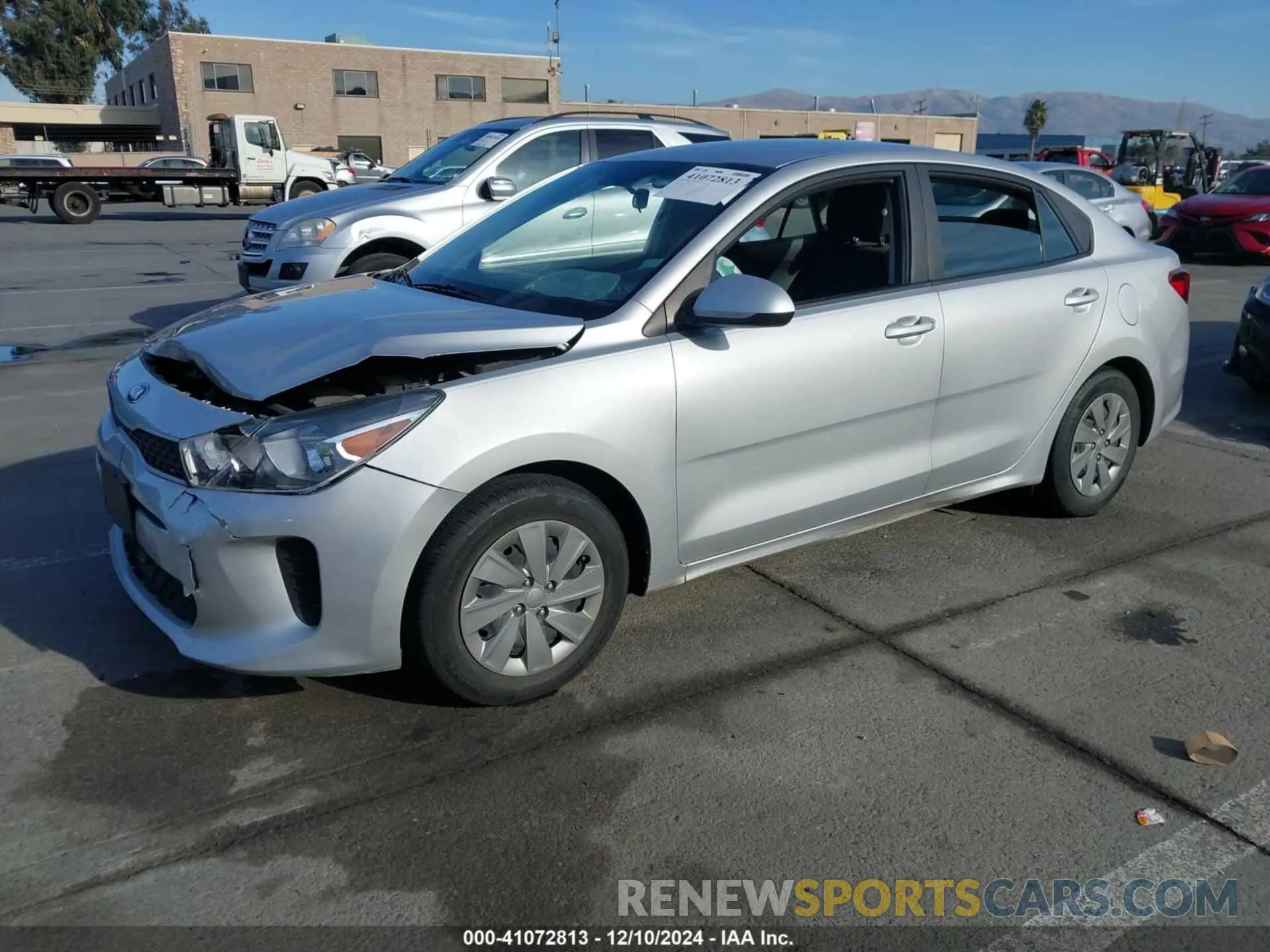 2 Photograph of a damaged car 3KPA24AD6LE312262 KIA RIO 2020