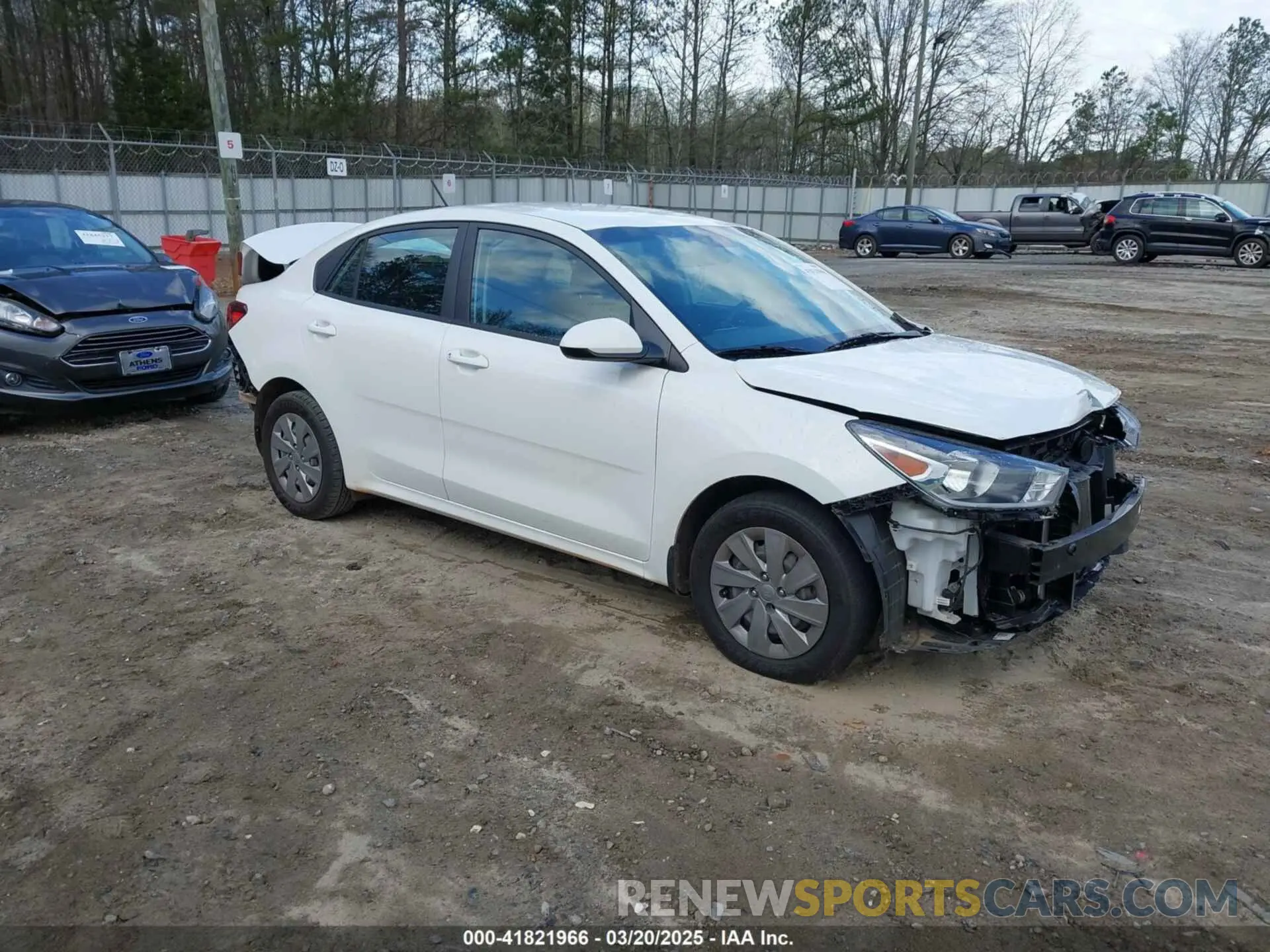 1 Photograph of a damaged car 3KPA24AD6LE346606 KIA RIO 2020