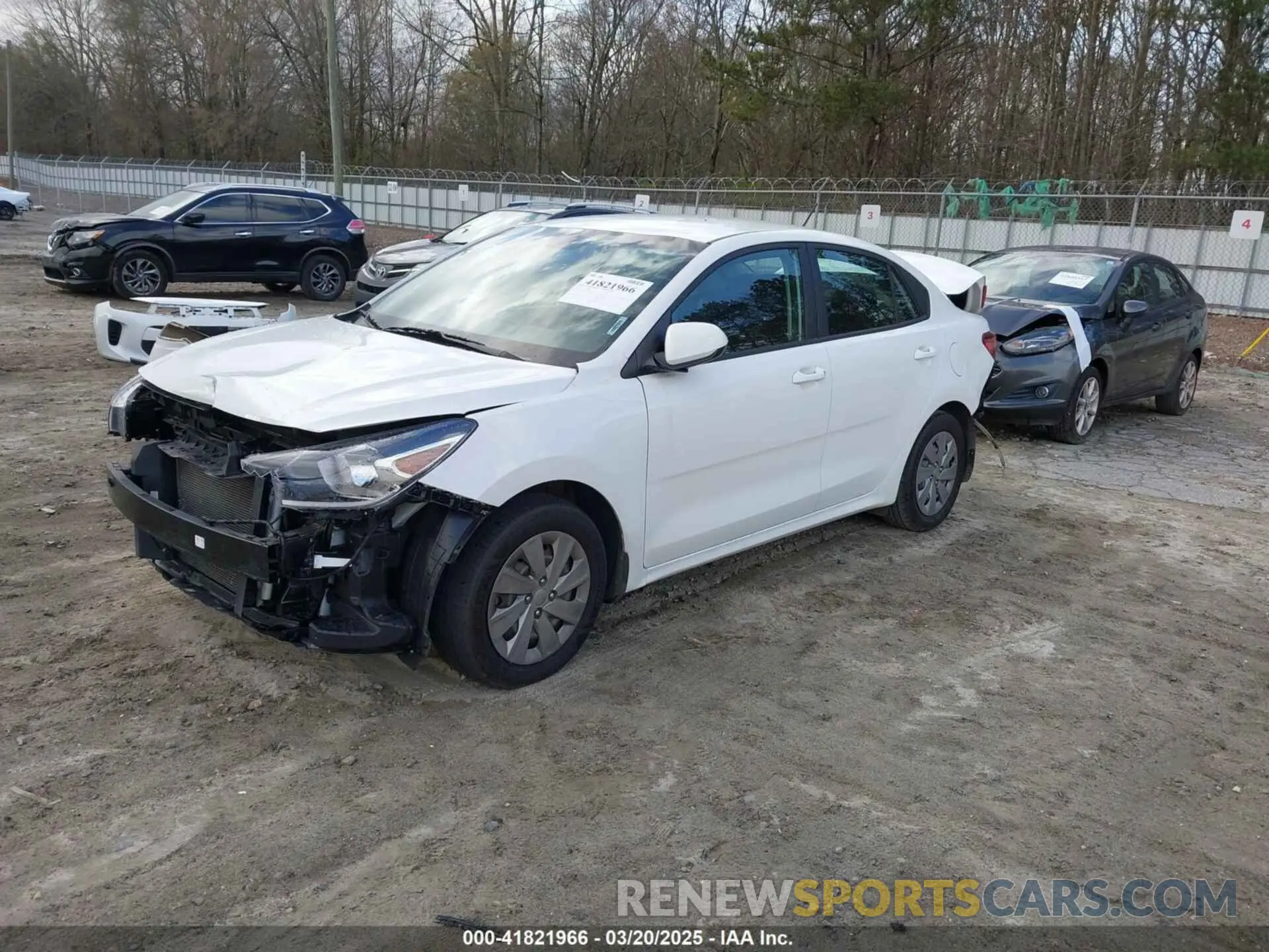 2 Photograph of a damaged car 3KPA24AD6LE346606 KIA RIO 2020