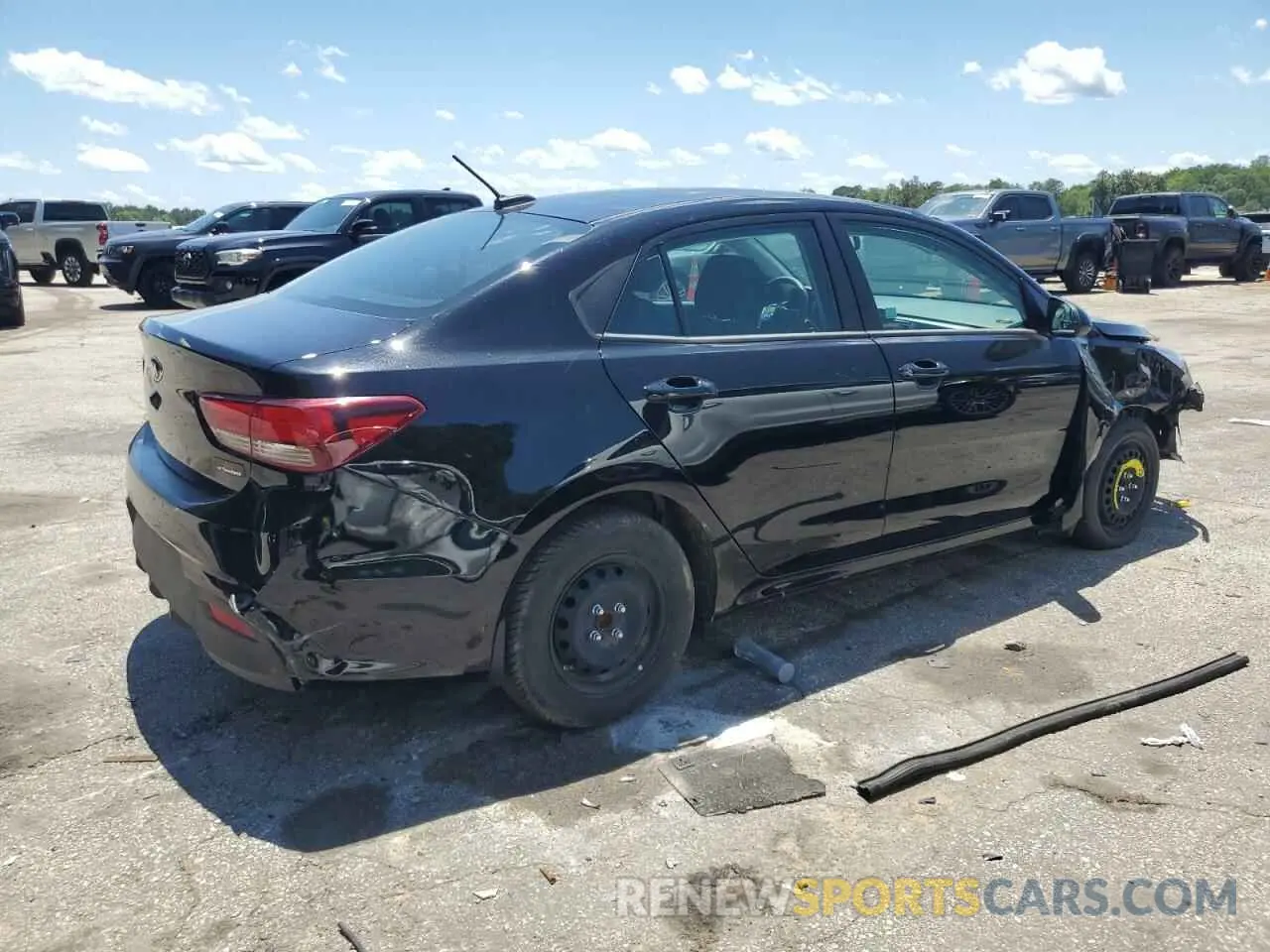 3 Photograph of a damaged car 3KPA24AD7LE260897 KIA RIO 2020