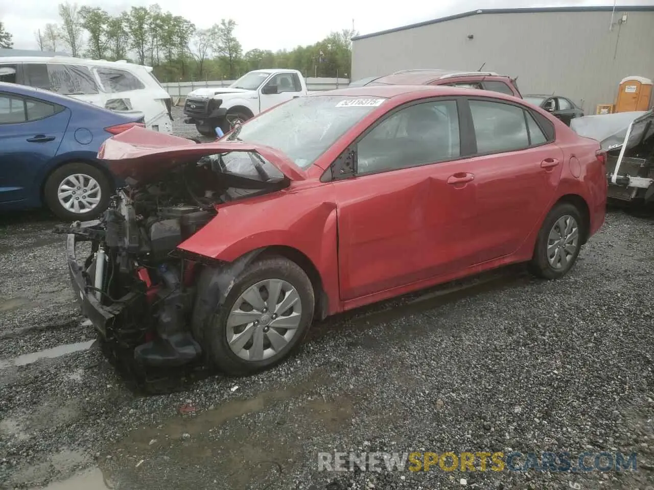 1 Photograph of a damaged car 3KPA24AD7LE335601 KIA RIO 2020