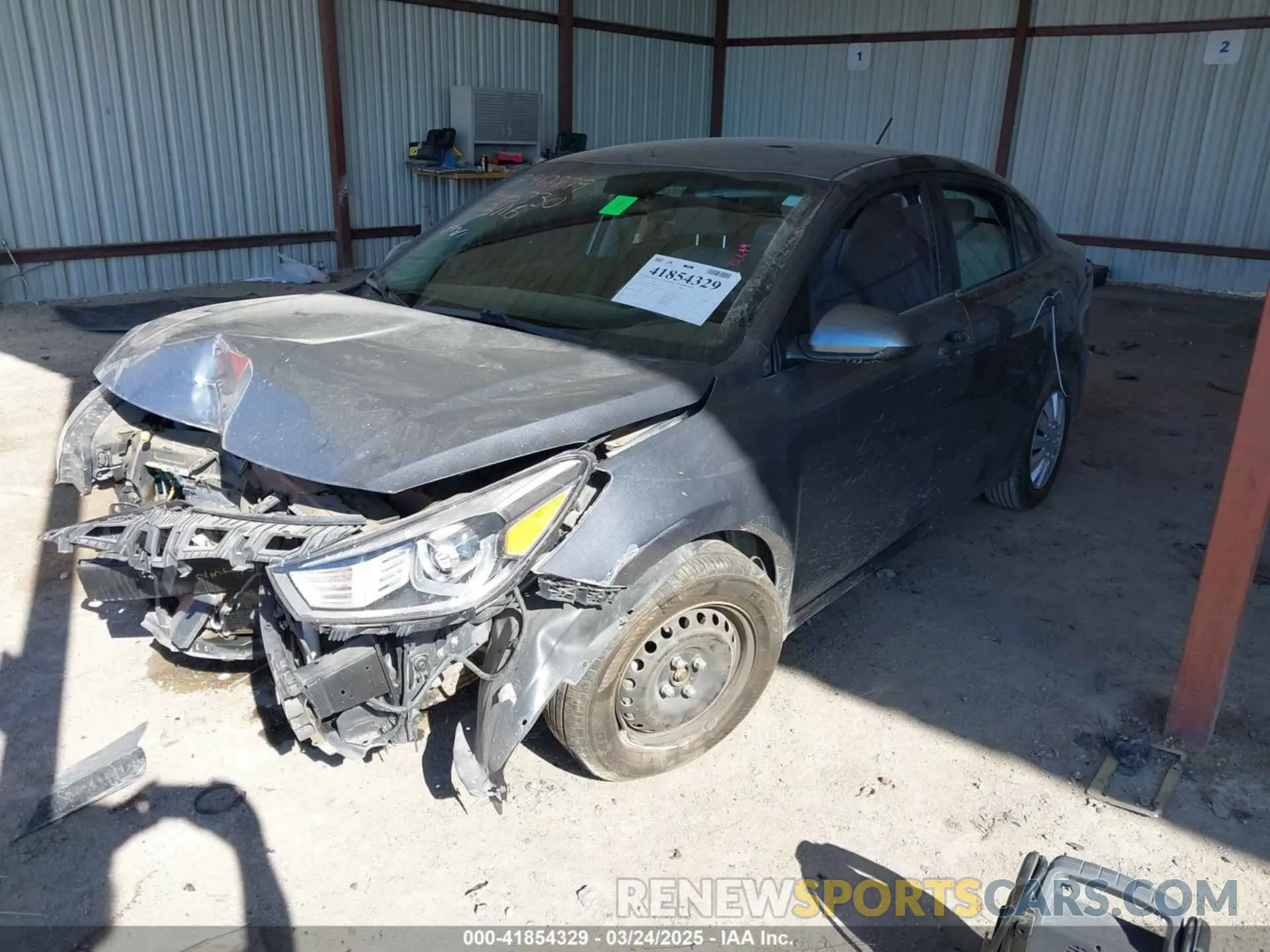 2 Photograph of a damaged car 3KPA24AD7LE346730 KIA RIO 2020