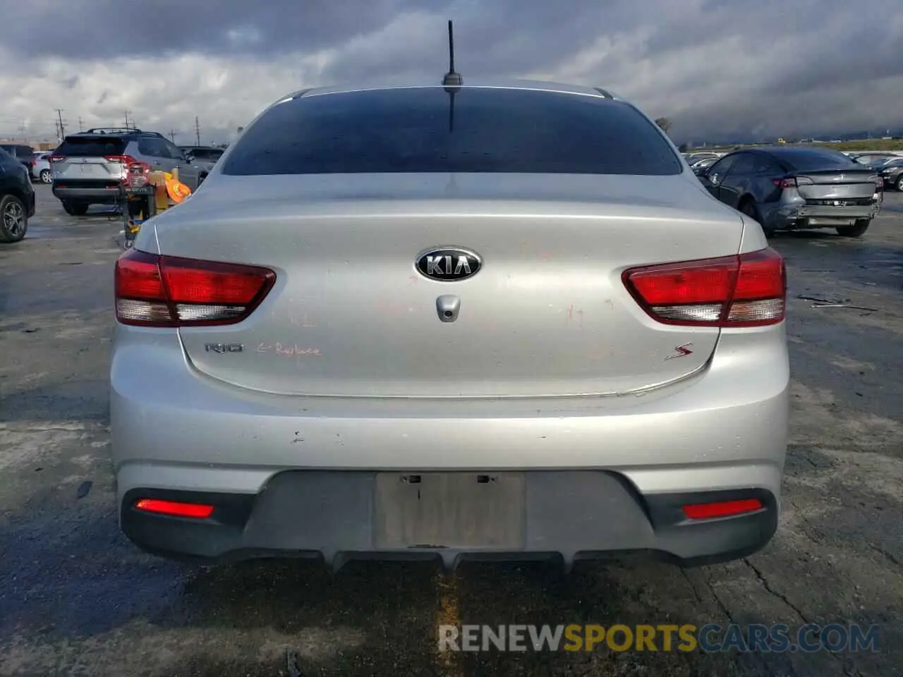 6 Photograph of a damaged car 3KPA24AD8LE297375 KIA RIO 2020