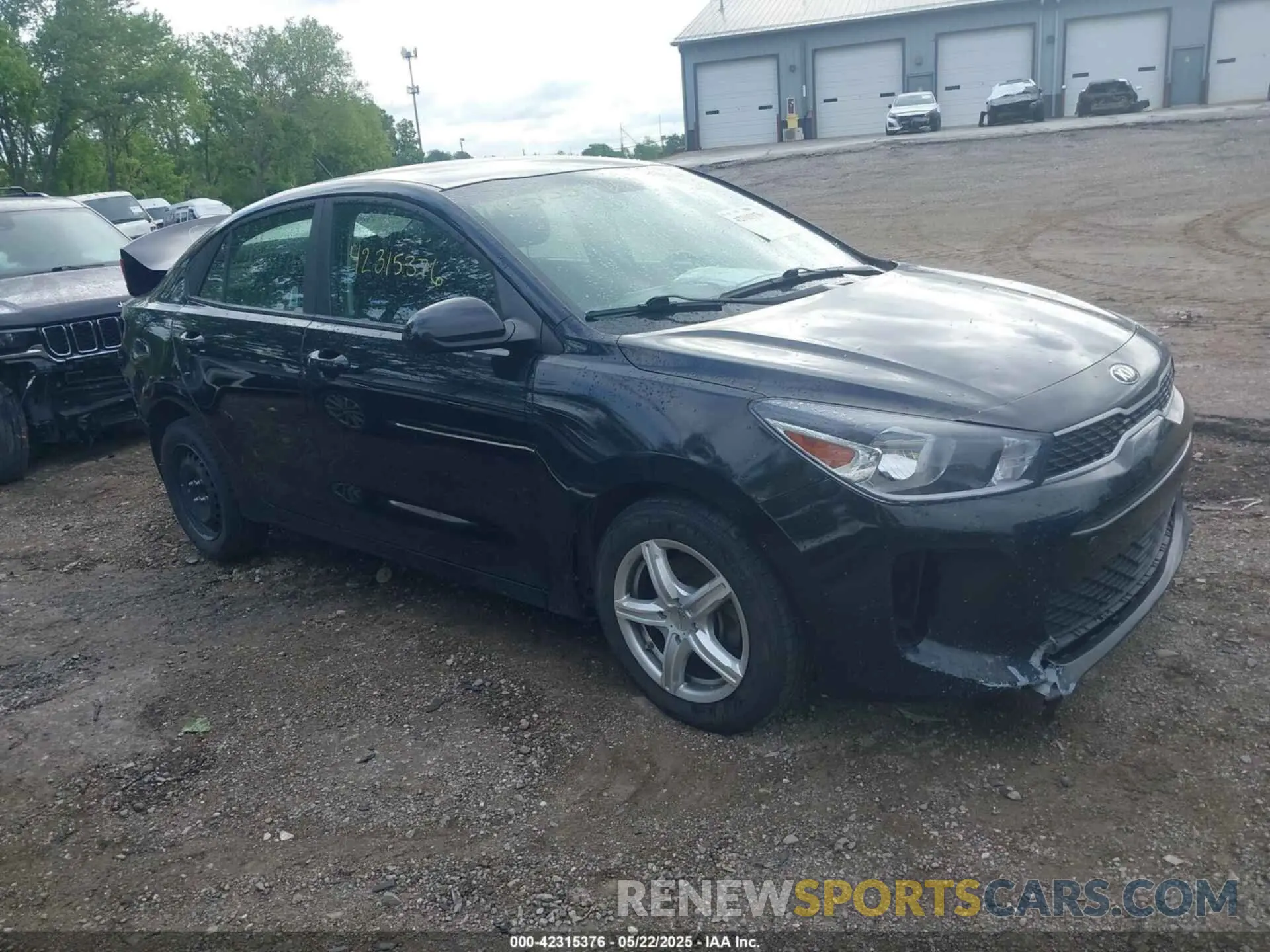 1 Photograph of a damaged car 3KPA24AD8LE315244 KIA RIO 2020