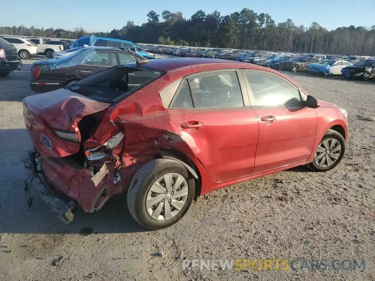 3 Photograph of a damaged car 3KPA24AD8LE331895 KIA RIO 2020