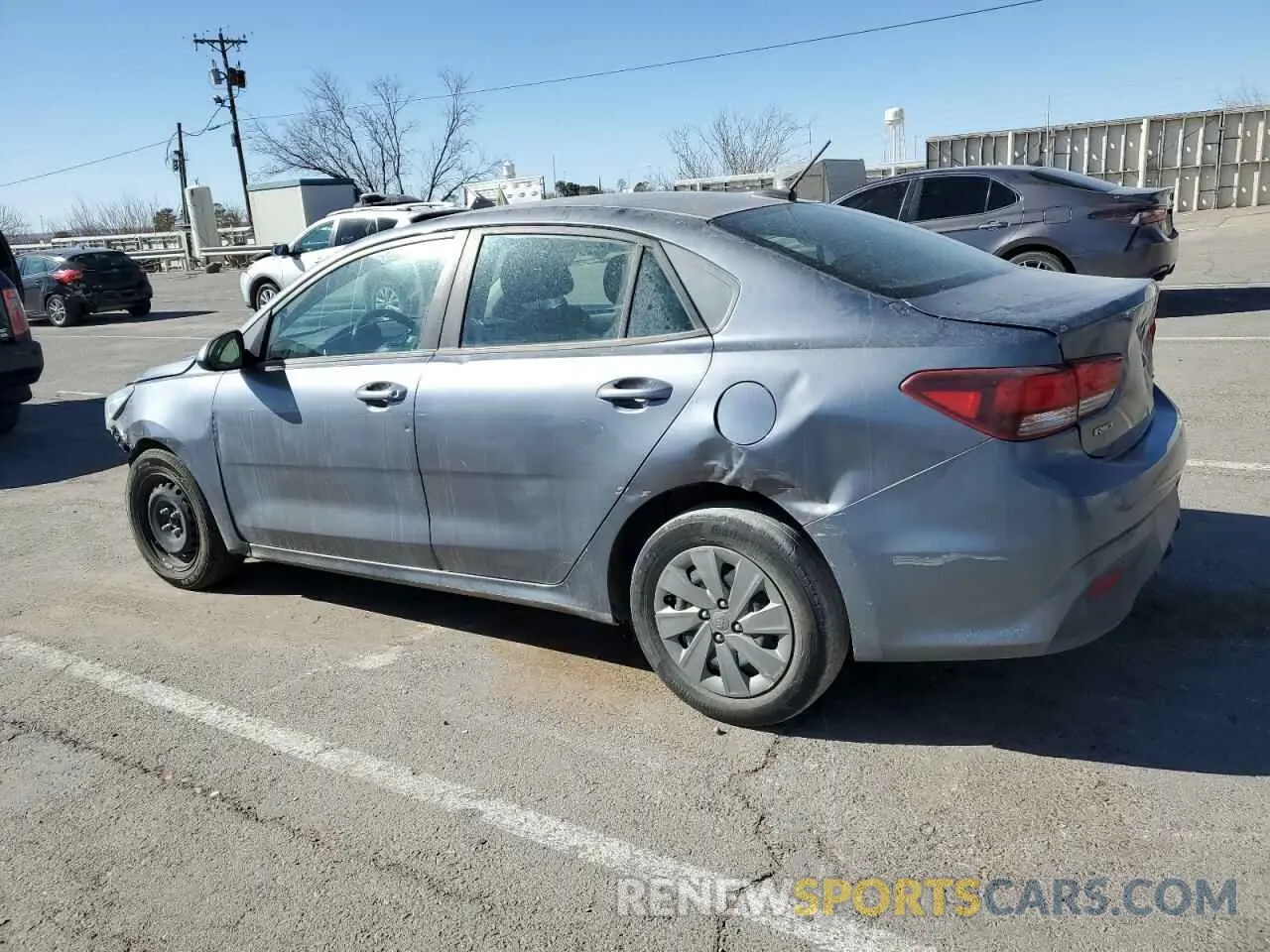 2 Photograph of a damaged car 3KPA24AD8LE332139 KIA RIO 2020