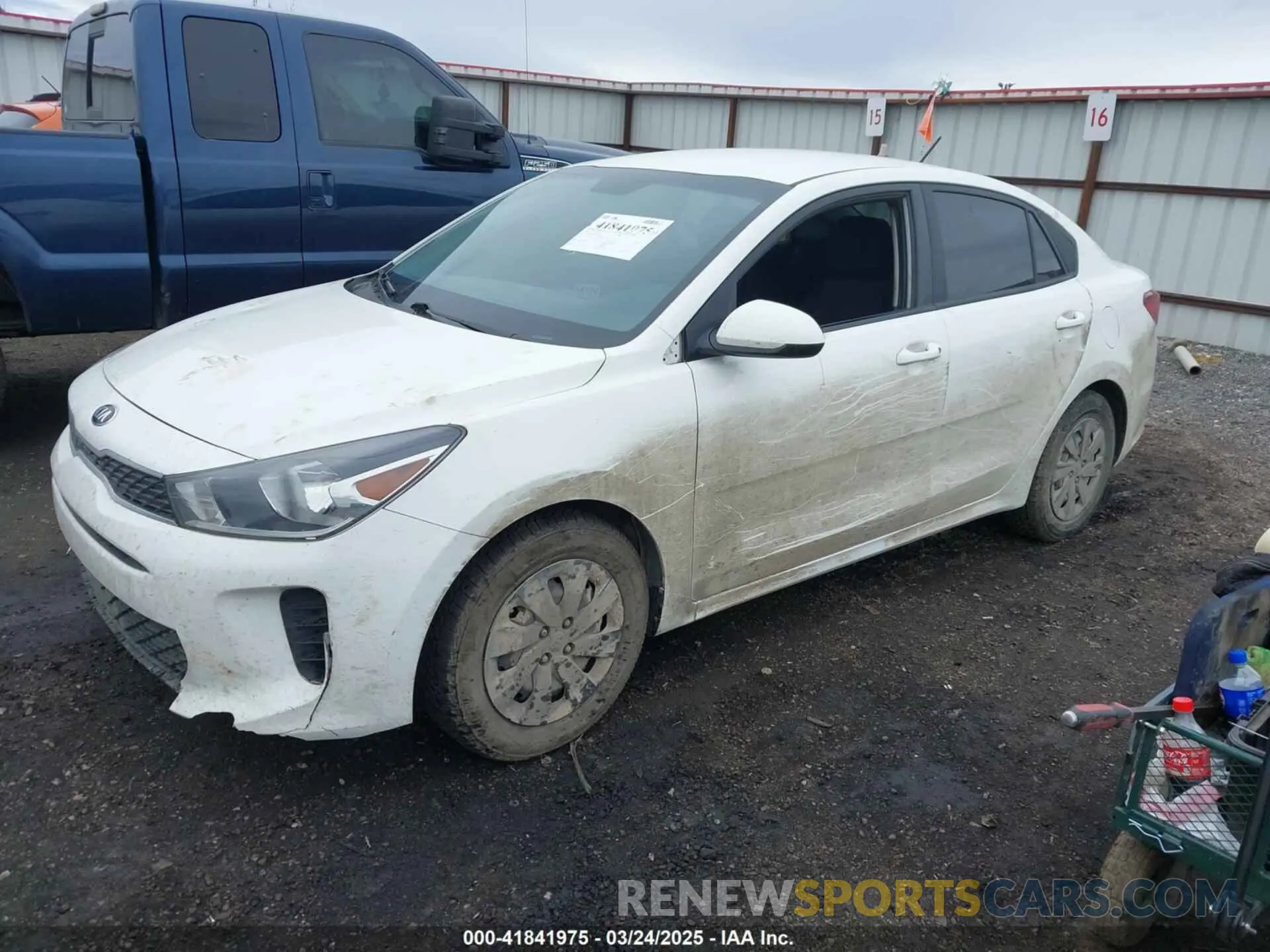 2 Photograph of a damaged car 3KPA24AD8LE343853 KIA RIO 2020