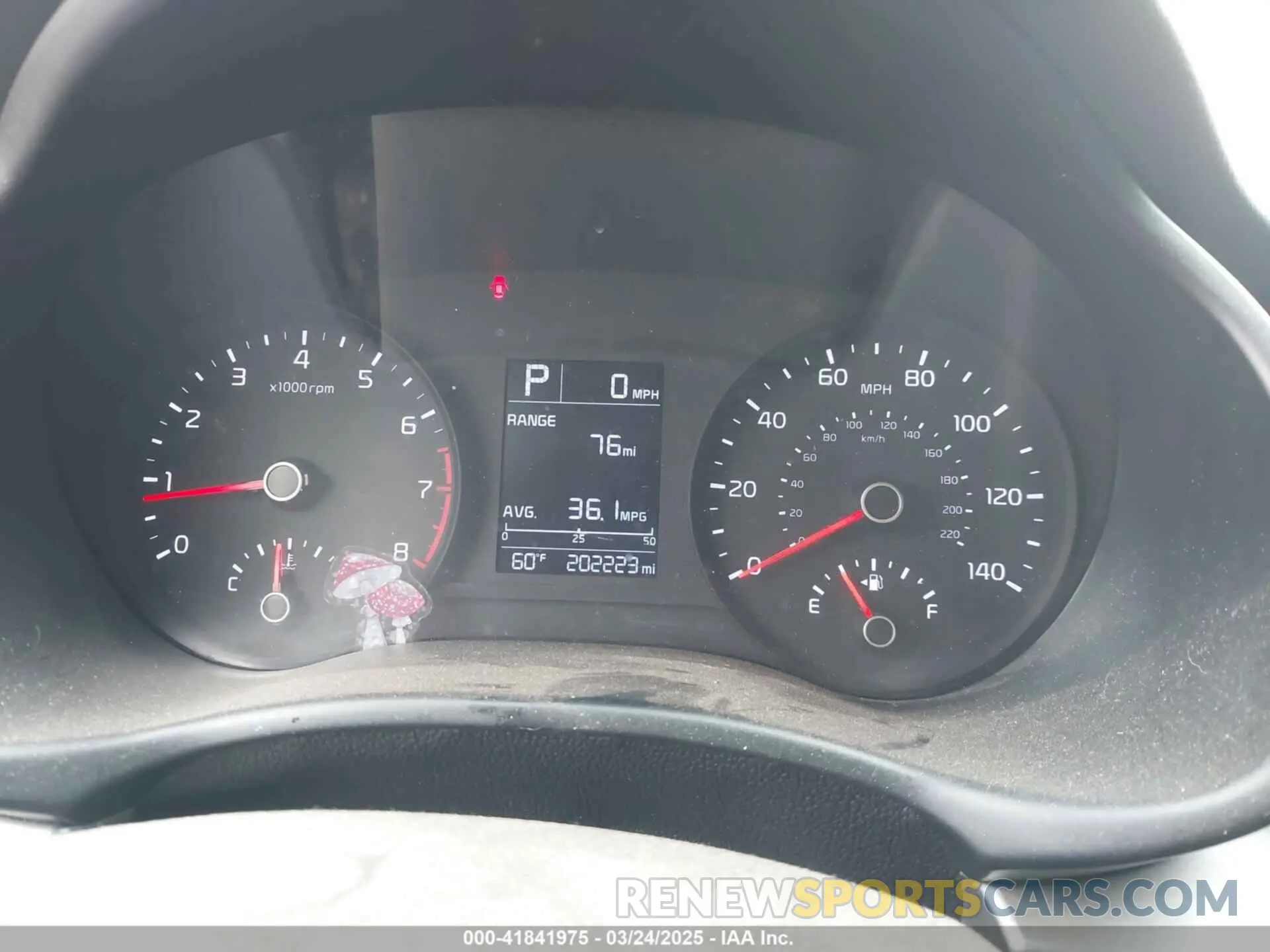 7 Photograph of a damaged car 3KPA24AD8LE343853 KIA RIO 2020