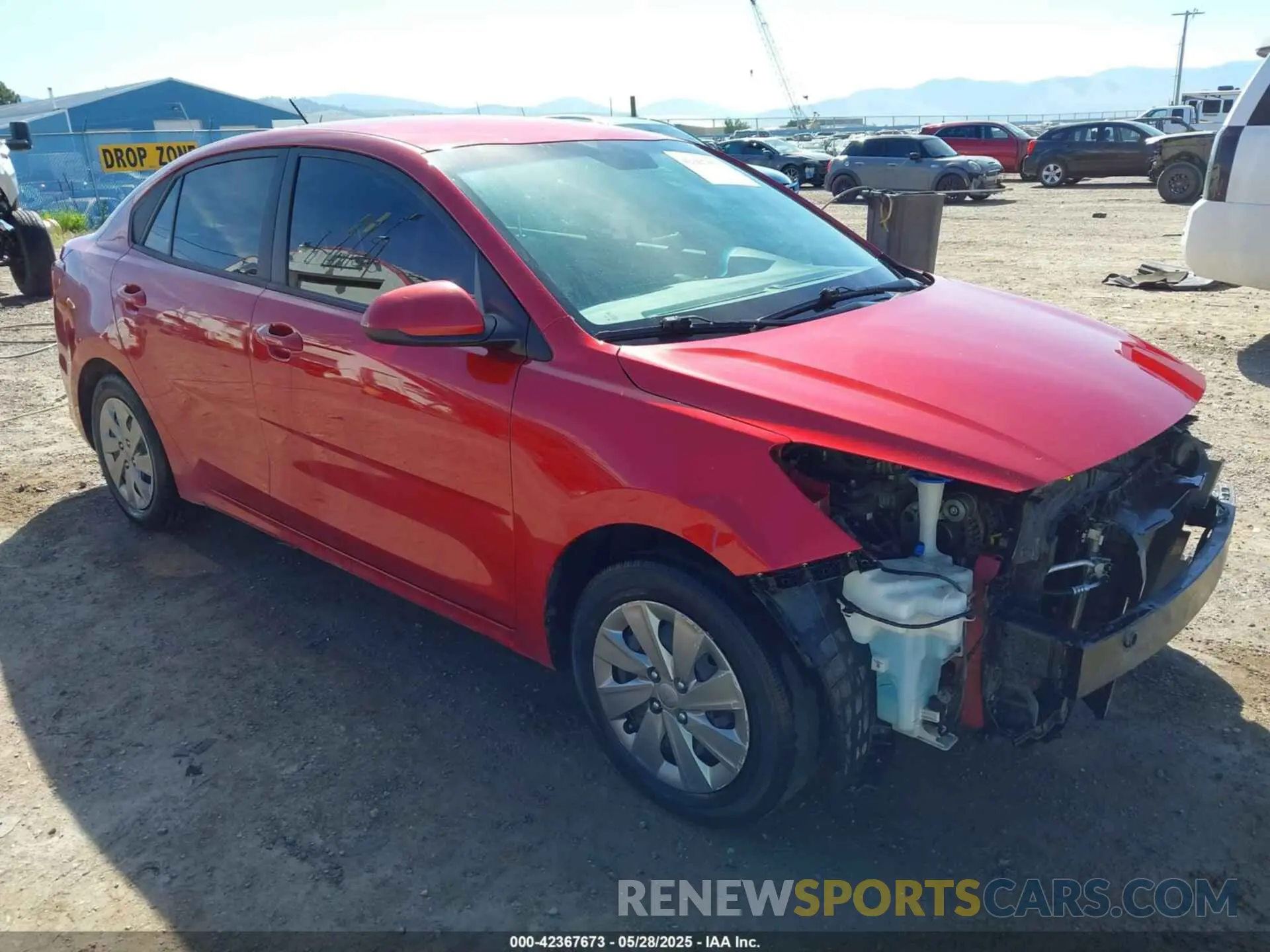 1 Photograph of a damaged car 3KPA24AD8LE343996 KIA RIO 2020