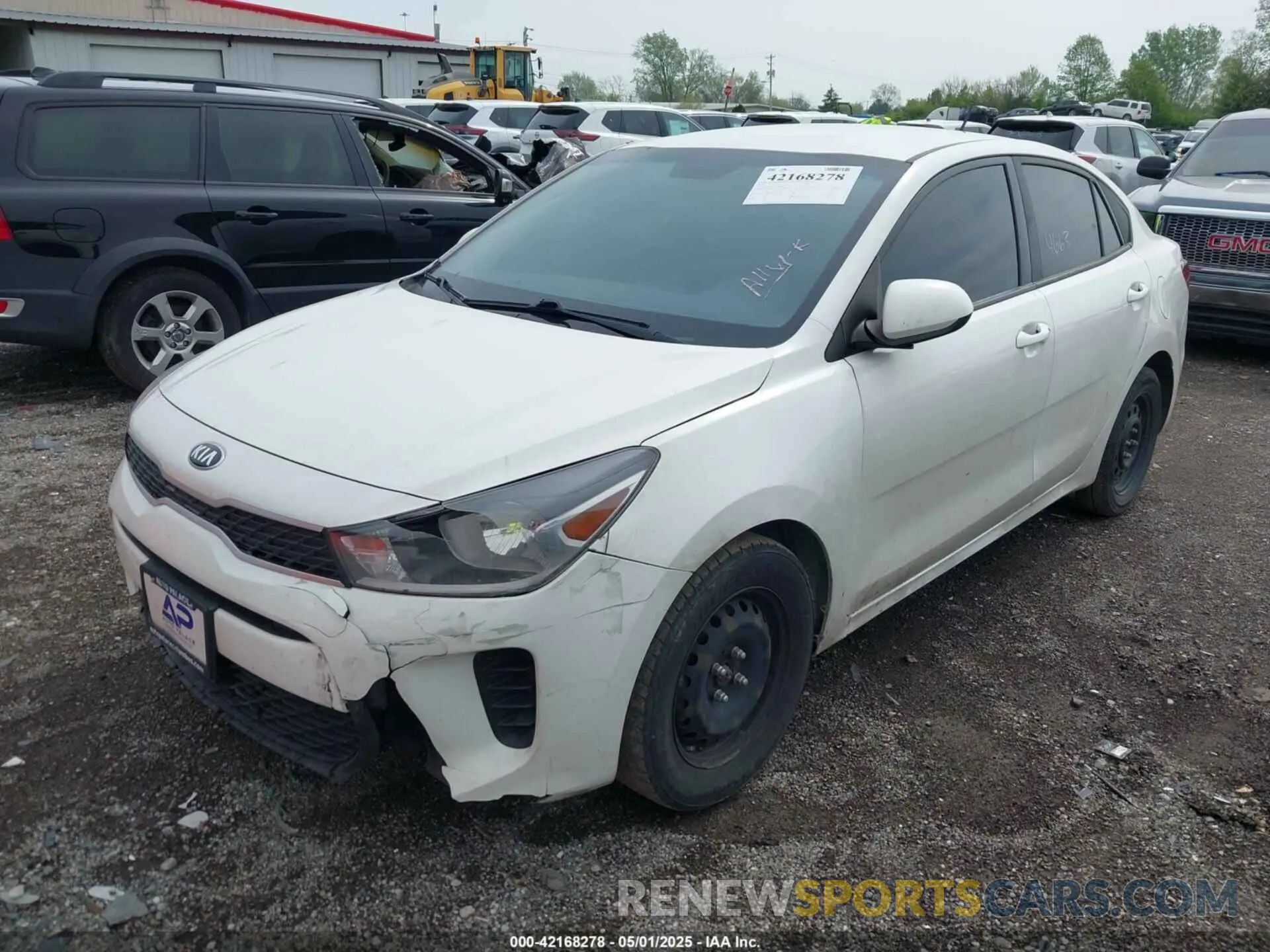 2 Photograph of a damaged car 3KPA24AD9LE288393 KIA RIO 2020