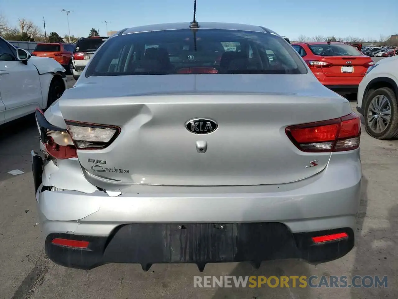 6 Photograph of a damaged car 3KPA24AD9LE296171 KIA RIO 2020