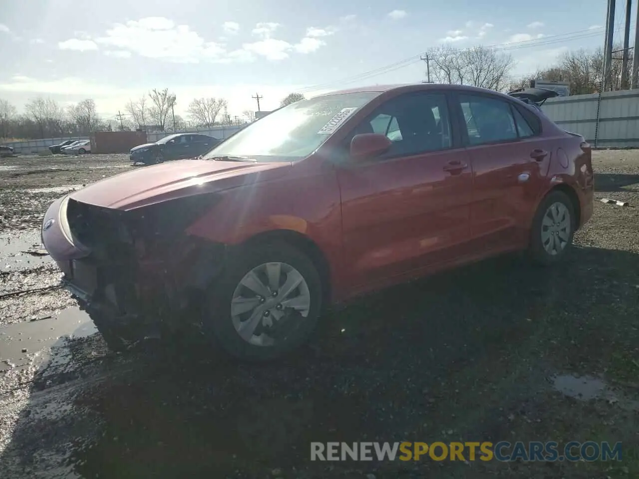 1 Photograph of a damaged car 3KPA24AD9LE344509 KIA RIO 2020