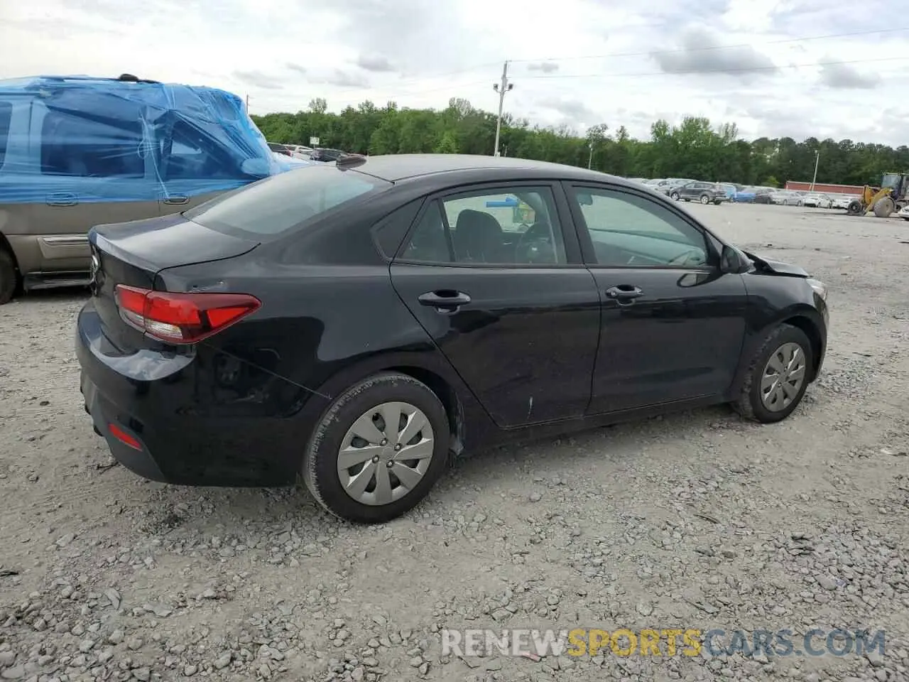 3 Photograph of a damaged car 3KPA24AD9LE362881 KIA RIO 2020