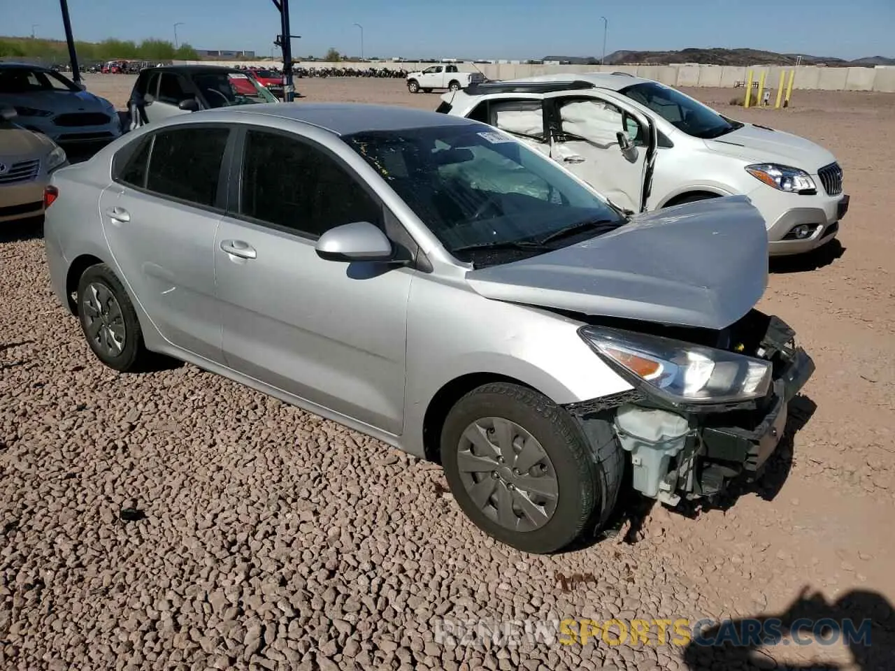 4 Photograph of a damaged car 3KPA24ADXLE274387 KIA RIO 2020