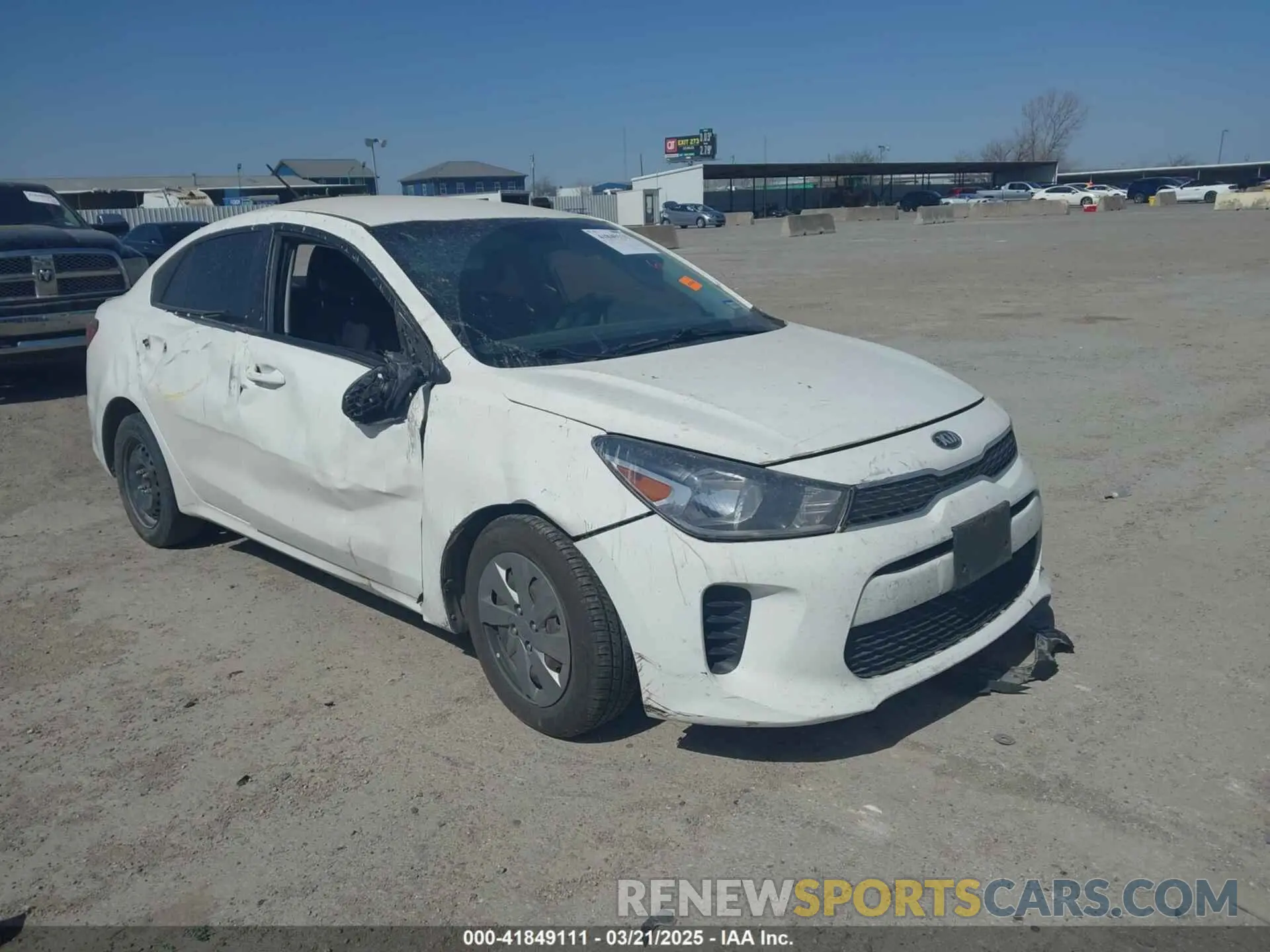1 Photograph of a damaged car 3KPA24ADXLE329288 KIA RIO 2020