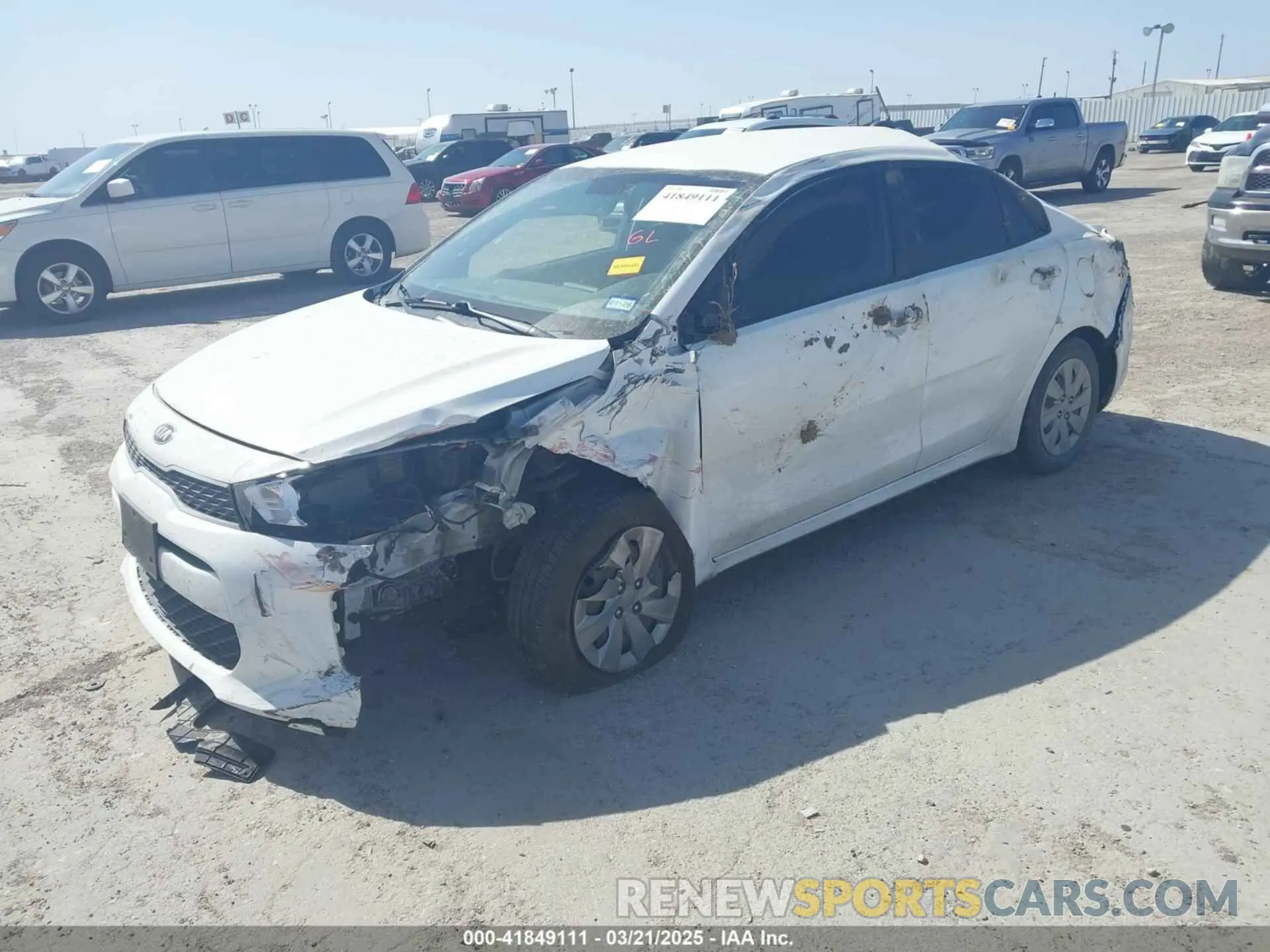 6 Photograph of a damaged car 3KPA24ADXLE329288 KIA RIO 2020