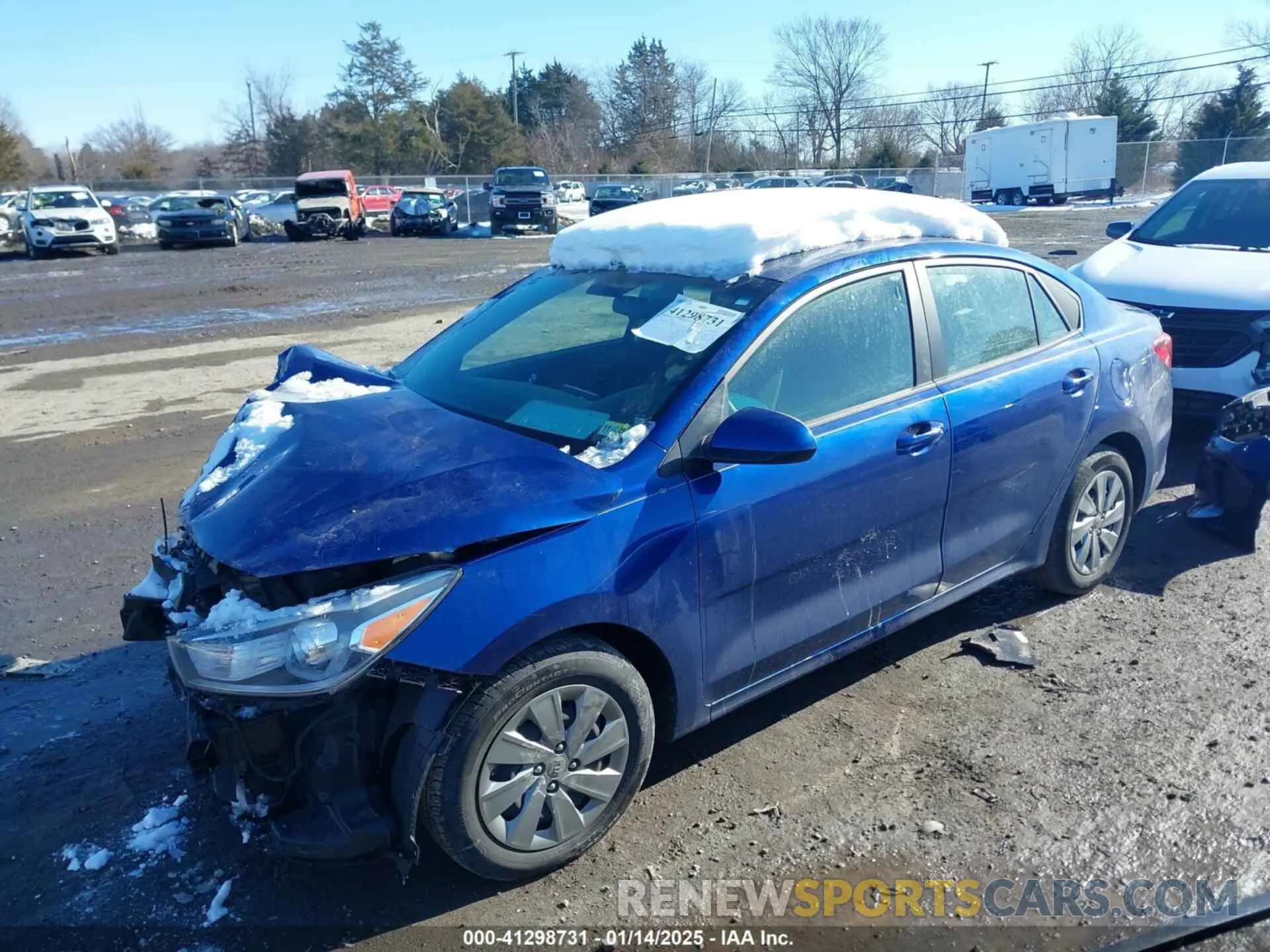 2 Photograph of a damaged car 3KPA24ADXLE357463 KIA RIO 2020