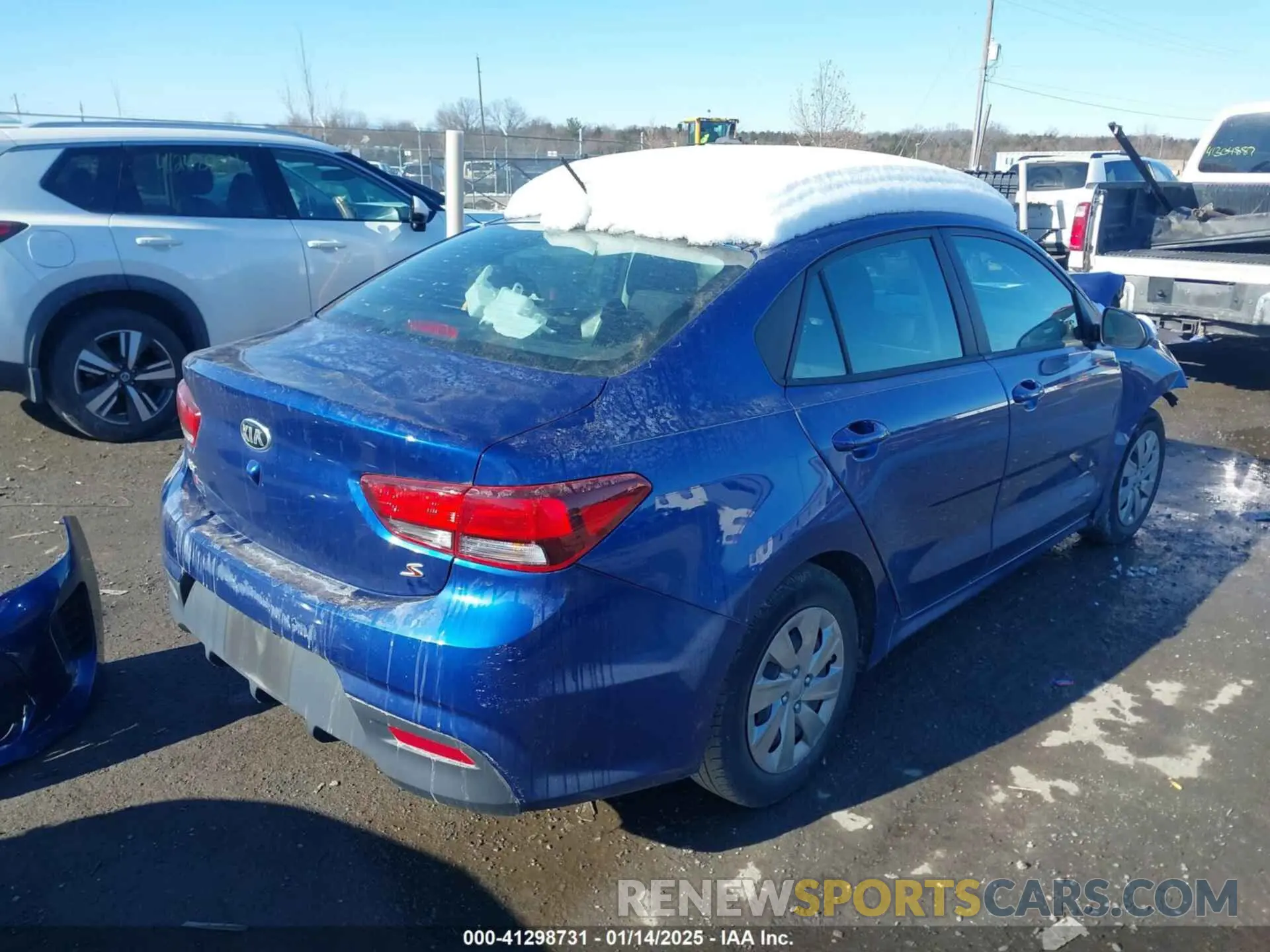 4 Photograph of a damaged car 3KPA24ADXLE357463 KIA RIO 2020