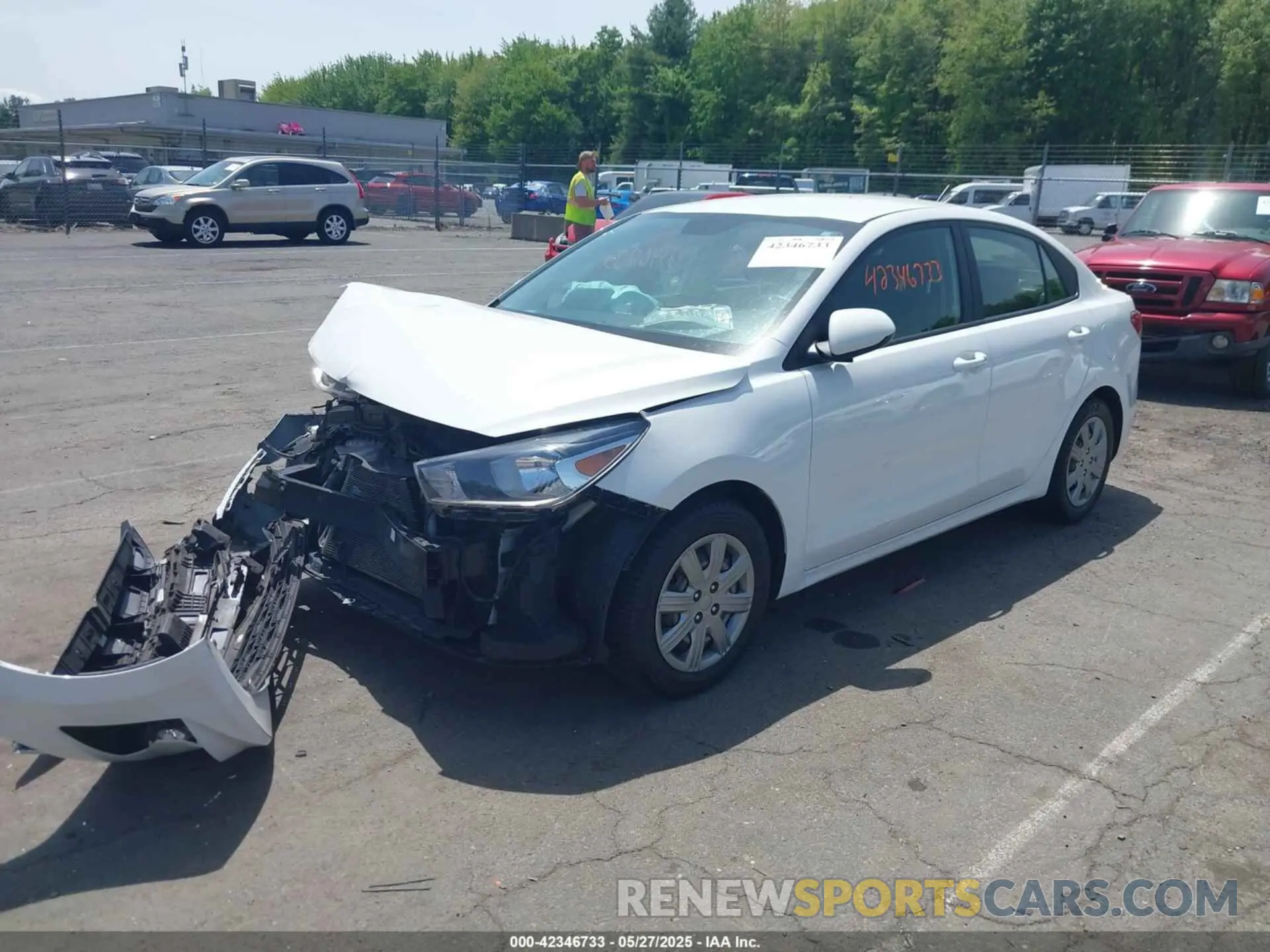 2 Photograph of a damaged car 3KPA24AD0ME365752 KIA RIO 2021