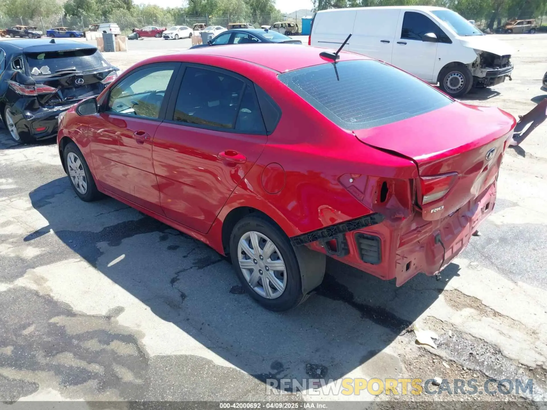 3 Photograph of a damaged car 3KPA24AD0ME370062 KIA RIO 2021