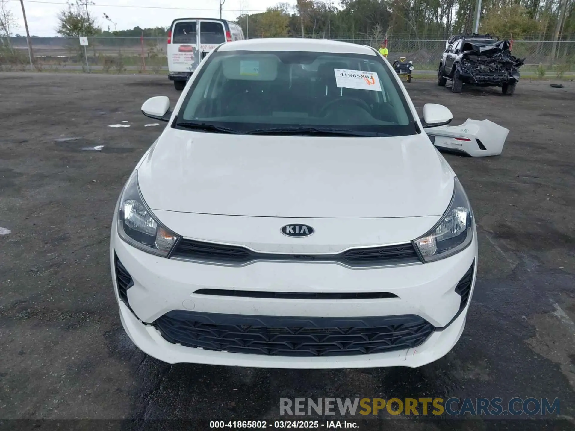 12 Photograph of a damaged car 3KPA24AD0ME395186 KIA RIO 2021