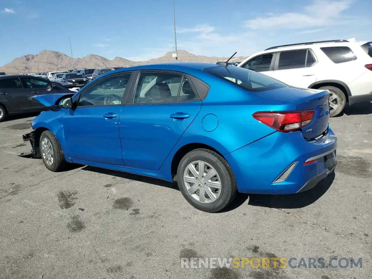 2 Photograph of a damaged car 3KPA24AD1ME364884 KIA RIO 2021