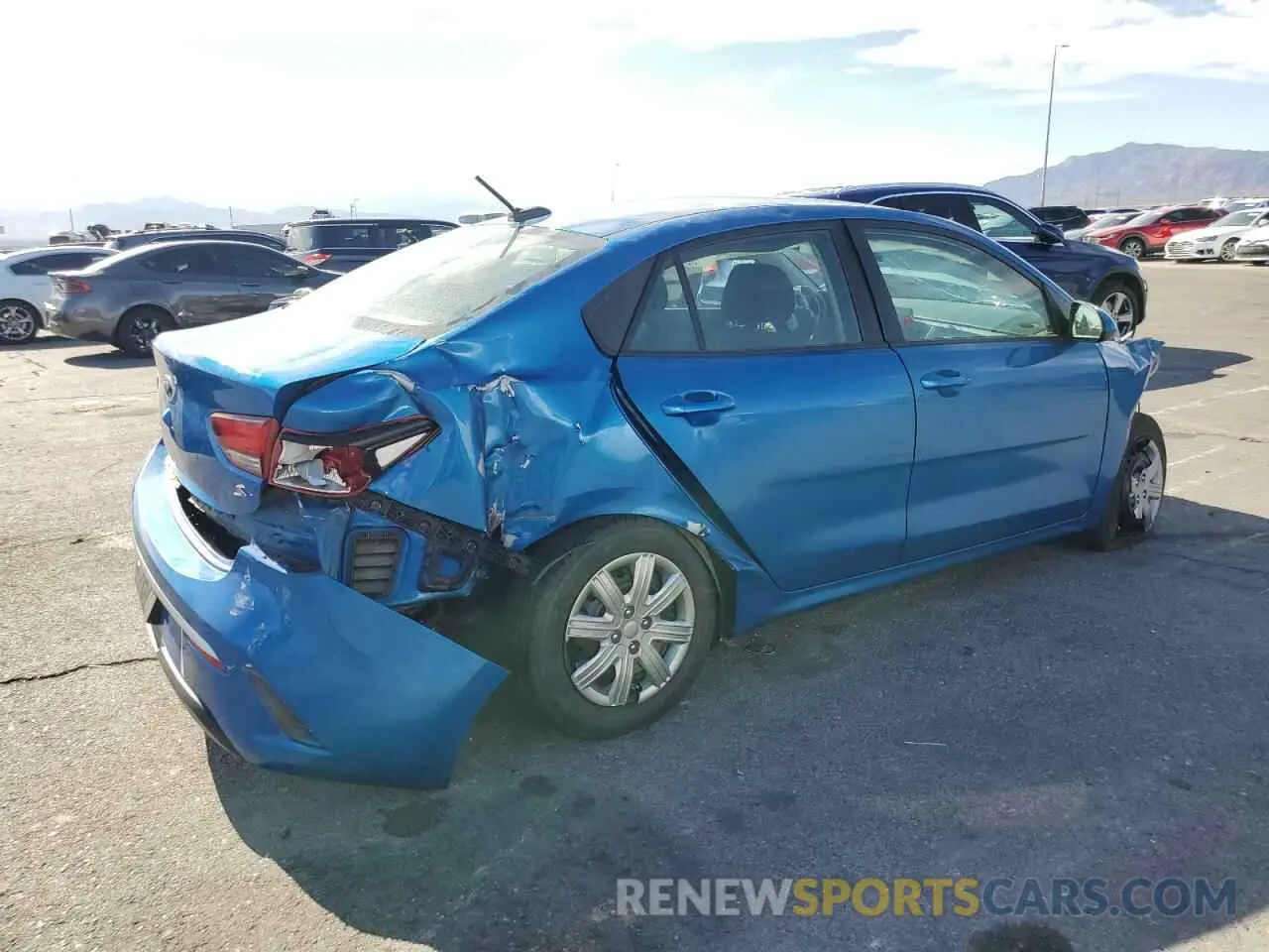 3 Photograph of a damaged car 3KPA24AD1ME364884 KIA RIO 2021