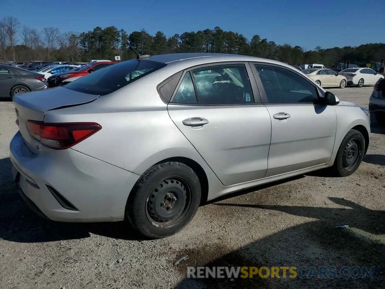 3 Photograph of a damaged car 3KPA24AD1ME374637 KIA RIO 2021