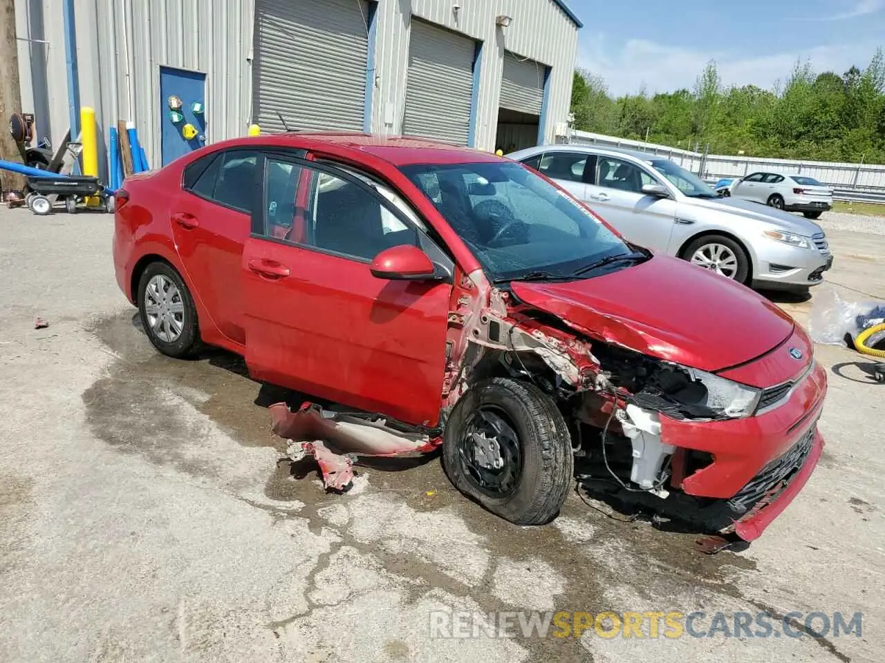 4 Photograph of a damaged car 3KPA24AD1ME378395 KIA RIO 2021