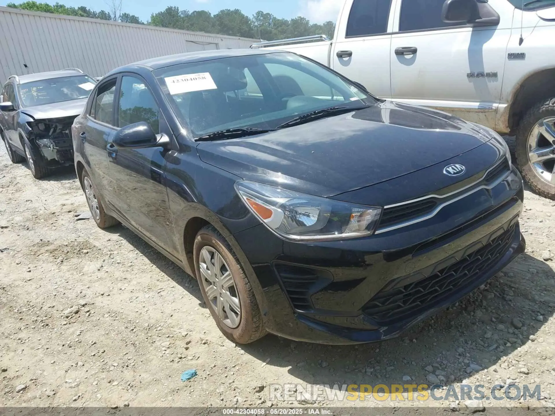 1 Photograph of a damaged car 3KPA24AD1ME428132 KIA RIO 2021