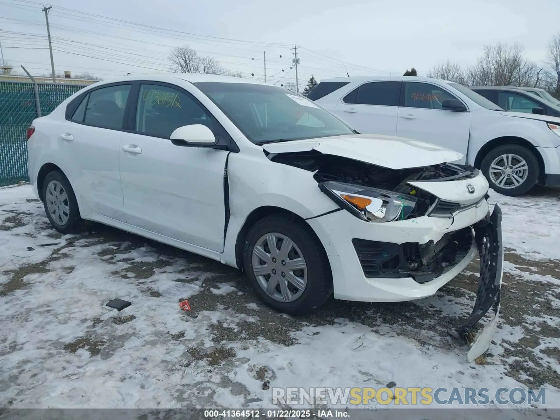 1 Photograph of a damaged car 3KPA24AD2ME371732 KIA RIO 2021