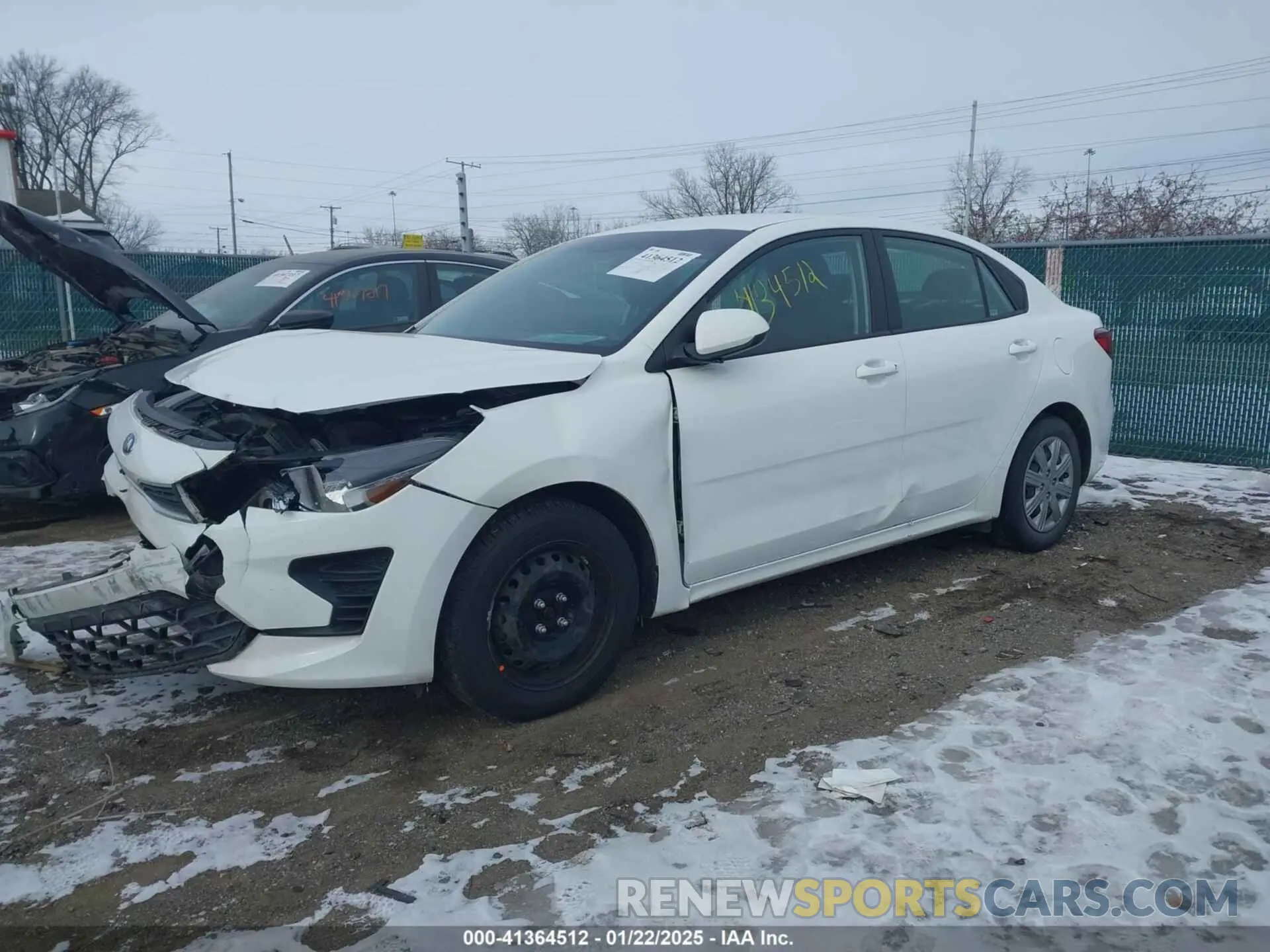 2 Photograph of a damaged car 3KPA24AD2ME371732 KIA RIO 2021