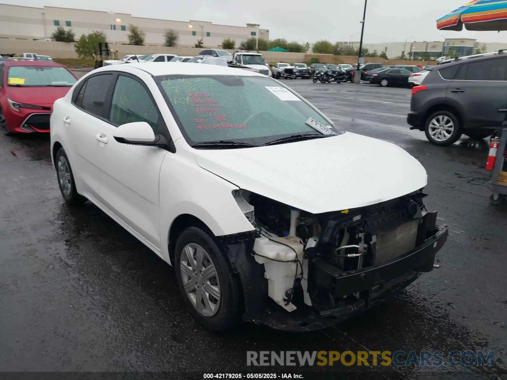 1 Photograph of a damaged car 3KPA24AD2ME375733 KIA RIO 2021