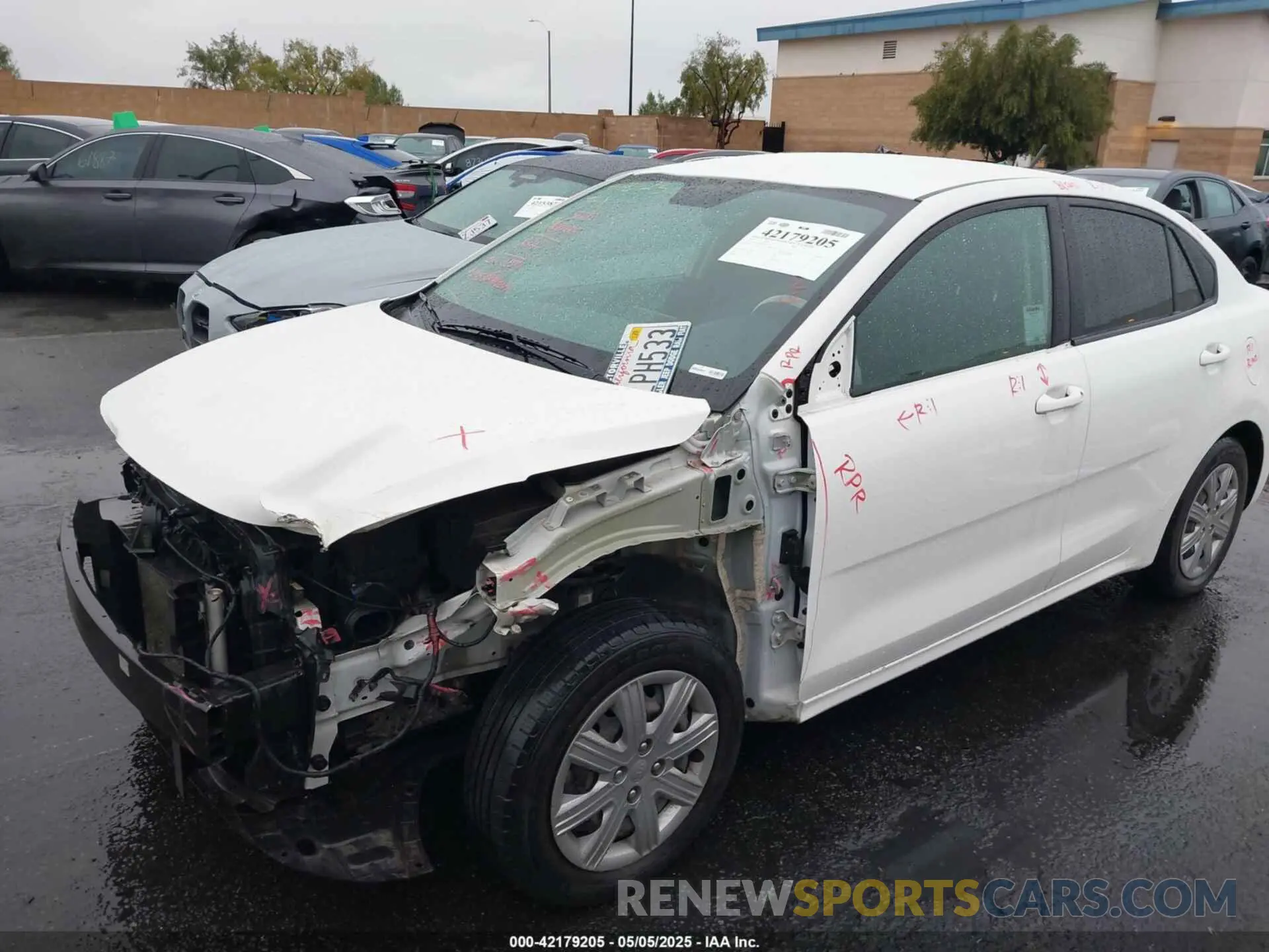 6 Photograph of a damaged car 3KPA24AD2ME375733 KIA RIO 2021