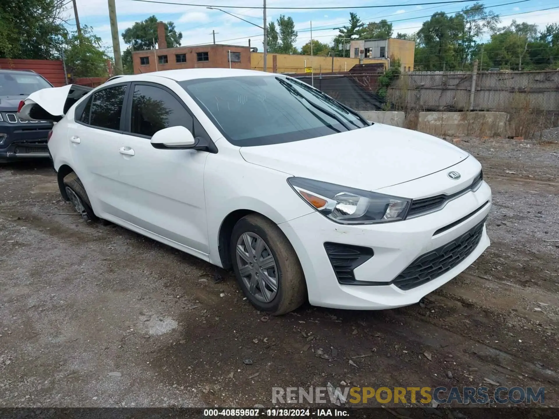 1 Photograph of a damaged car 3KPA24AD2ME378860 KIA RIO 2021
