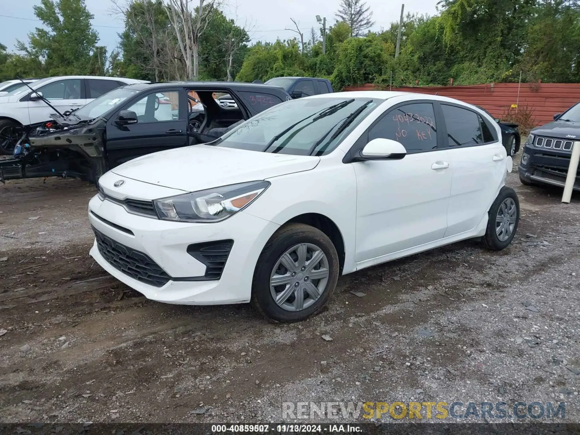 2 Photograph of a damaged car 3KPA24AD2ME378860 KIA RIO 2021